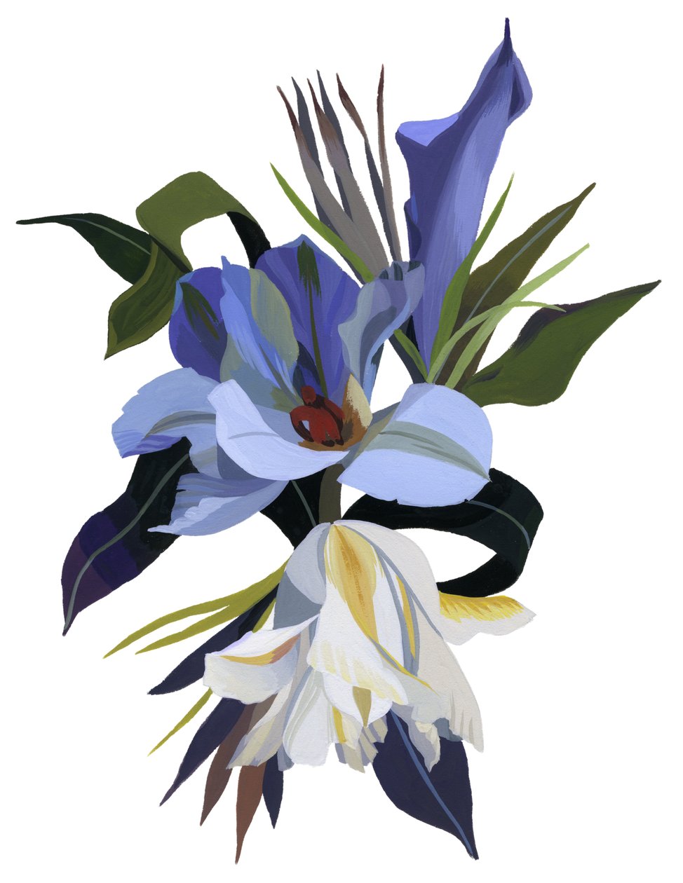 Uma flor imaginária baseada no motivo da tulipa. de Hiroyuki Izutsu