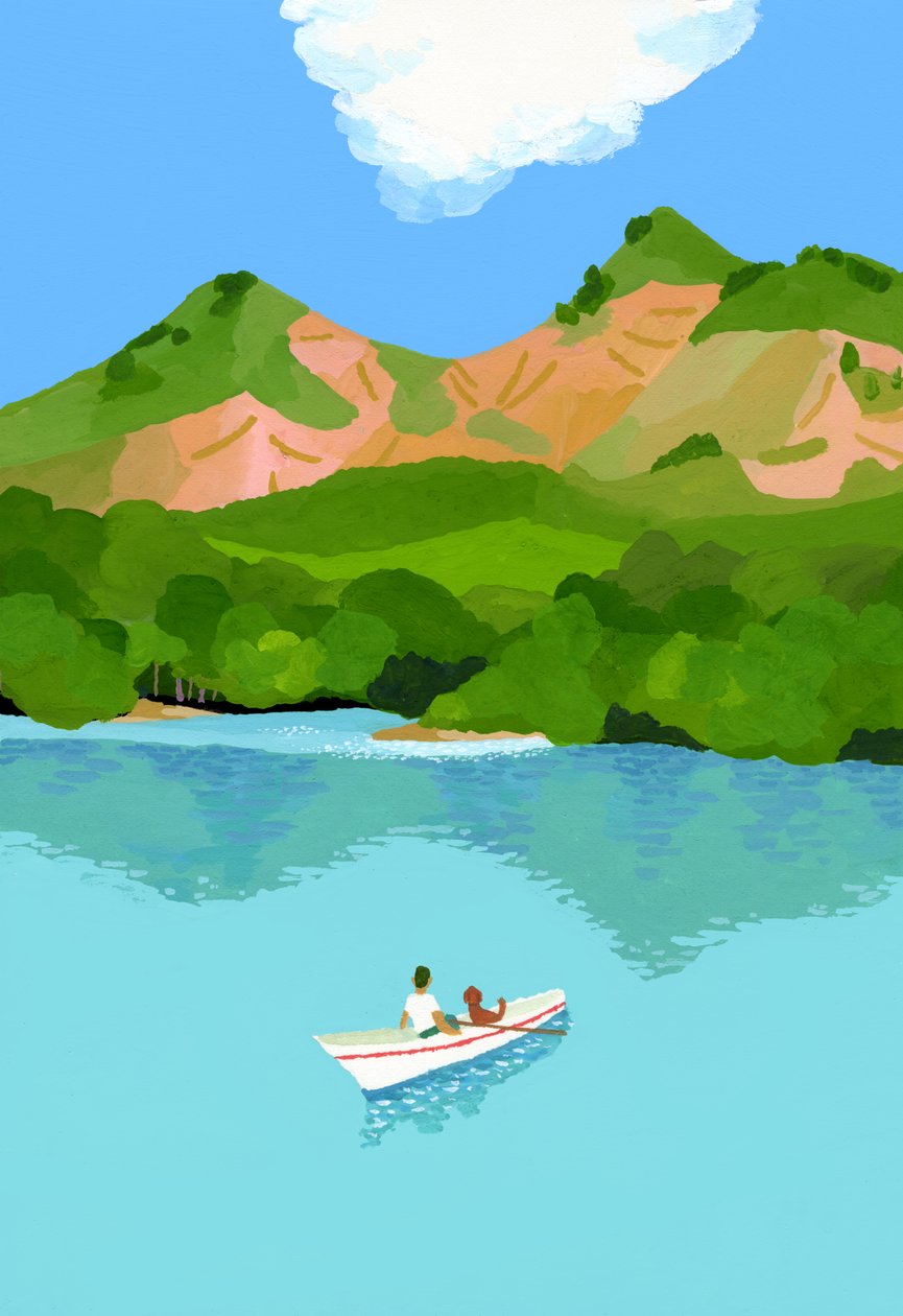 férias de verão nas montanhas e nos barcos de Hiroyuki Izutsu