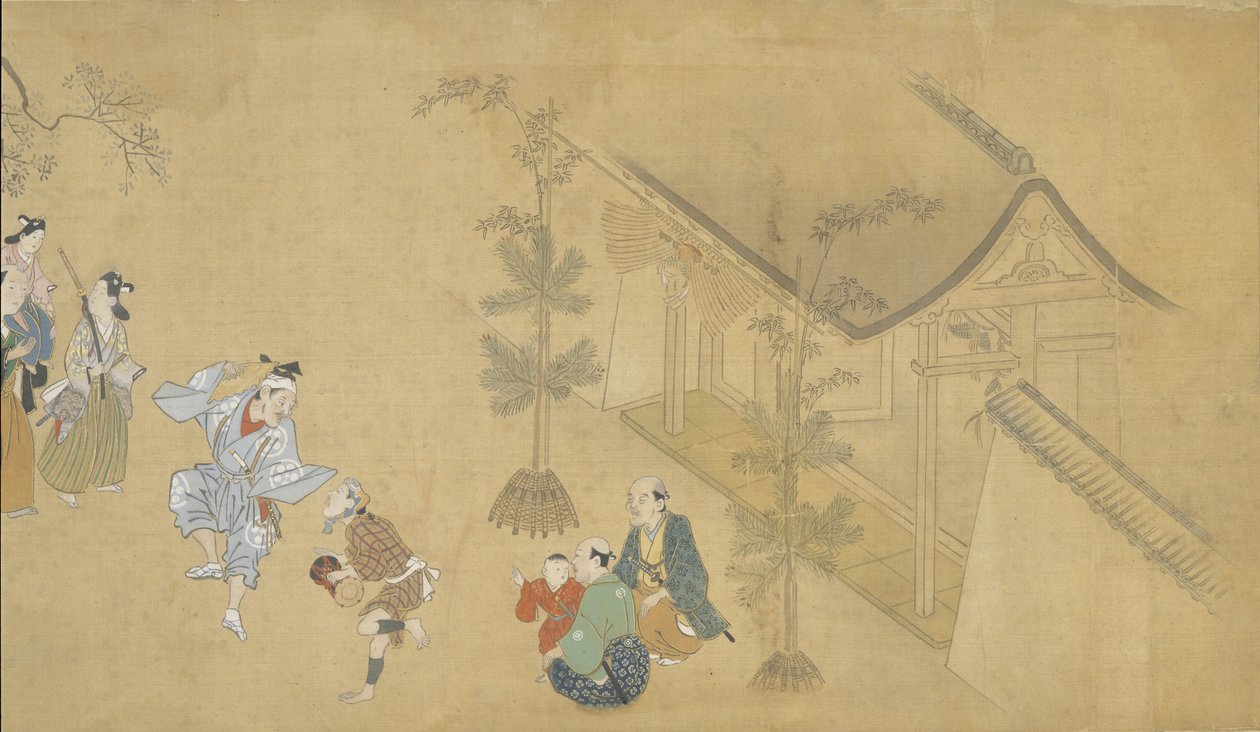 Cenas de género das quatro estações de Hishikawa Moronobu