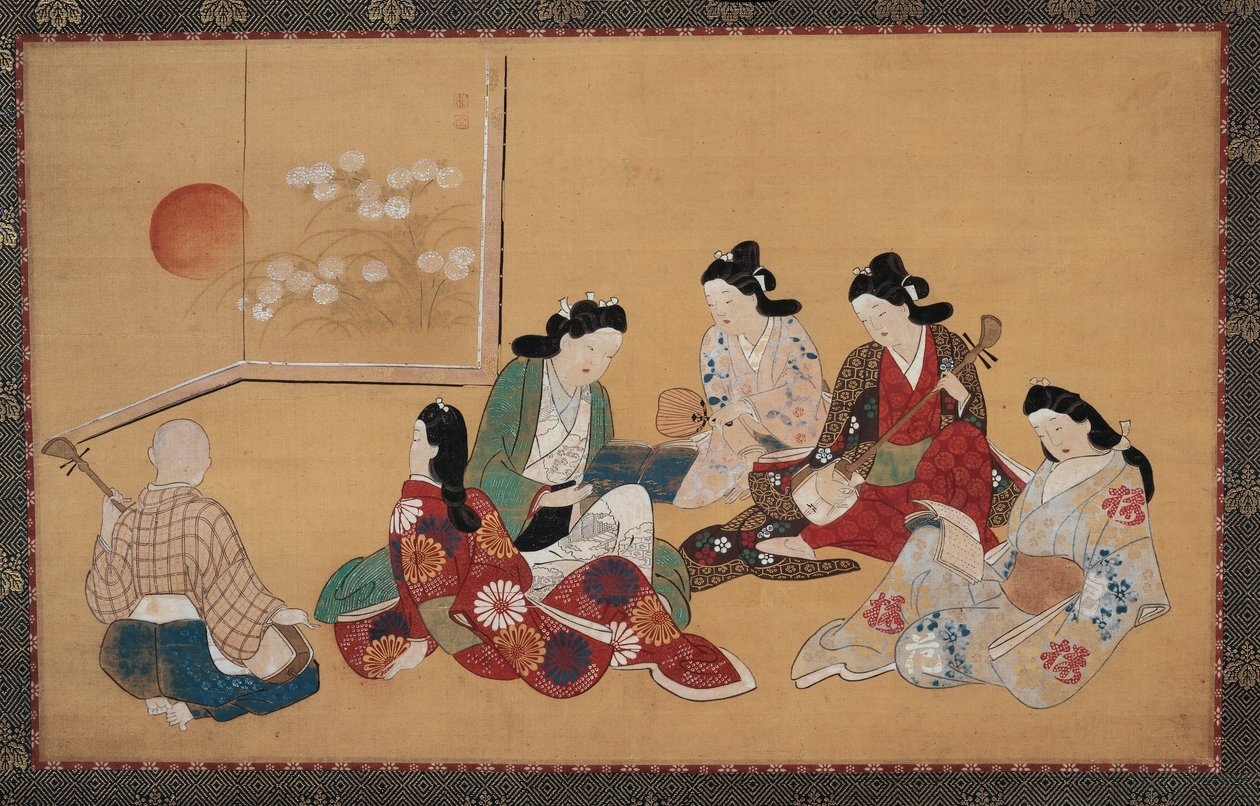 Reunião musical de Hishikawa Moronobu