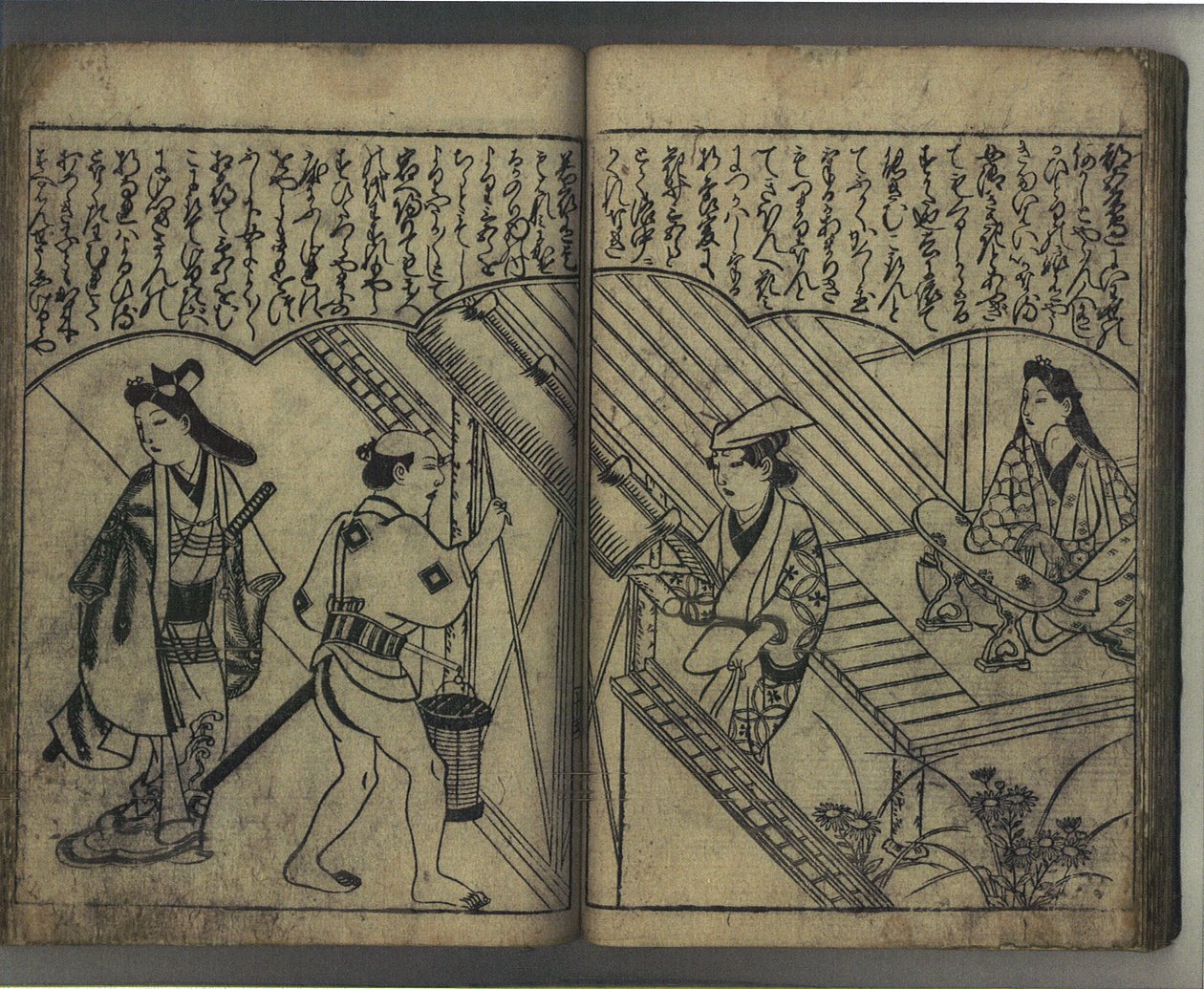 Prazer com as belezas do Japão (Wakoku bijin asobi) de Hishikawa Moronobu