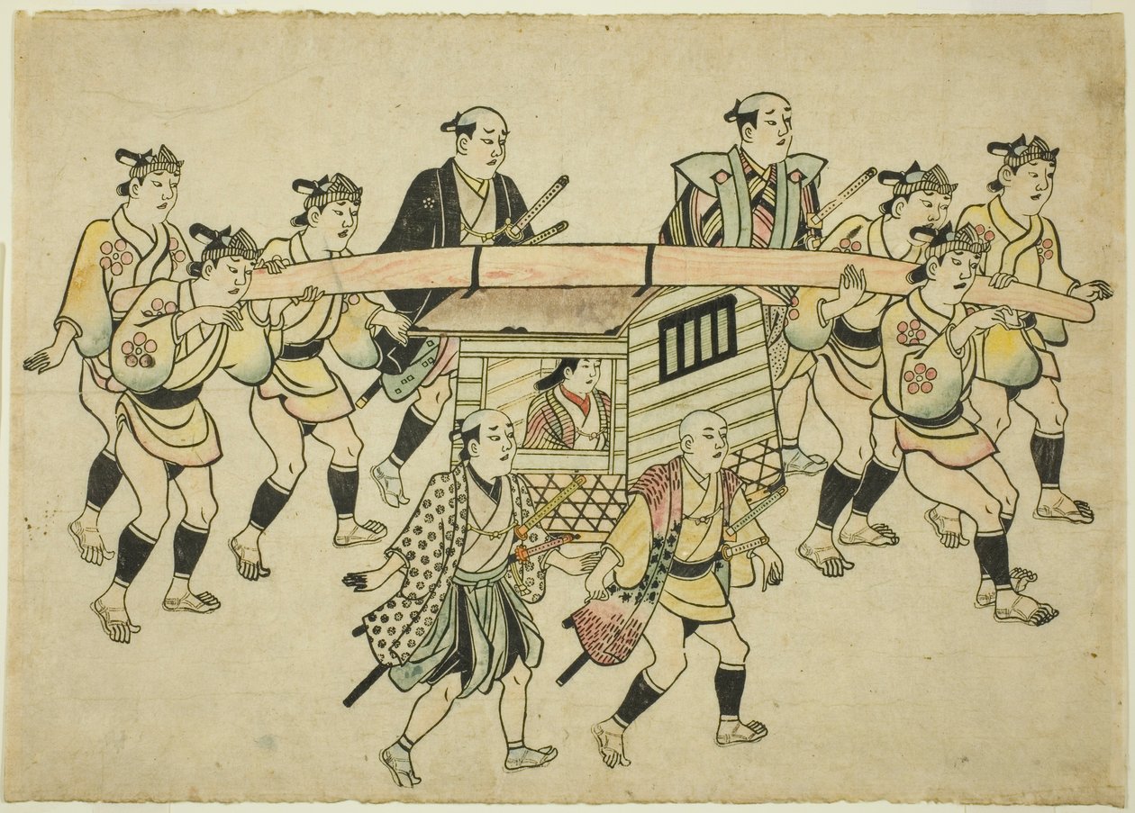 Procissão de um Daimyo de Hishikawa Moronobu