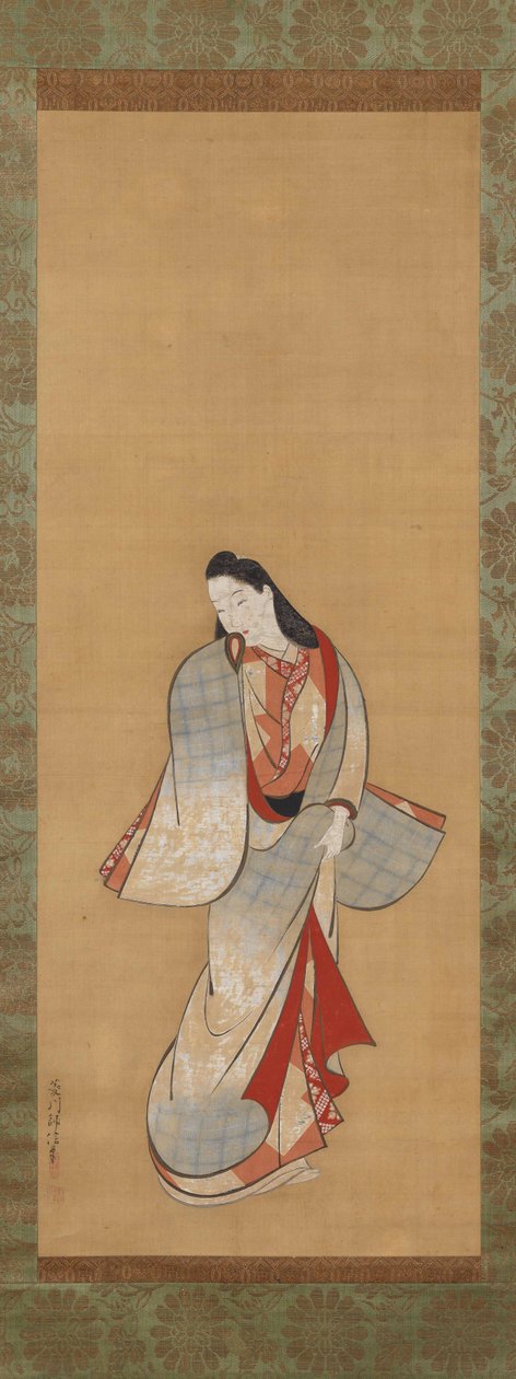 Stehende Schönheit de Hishikawa Moronobu