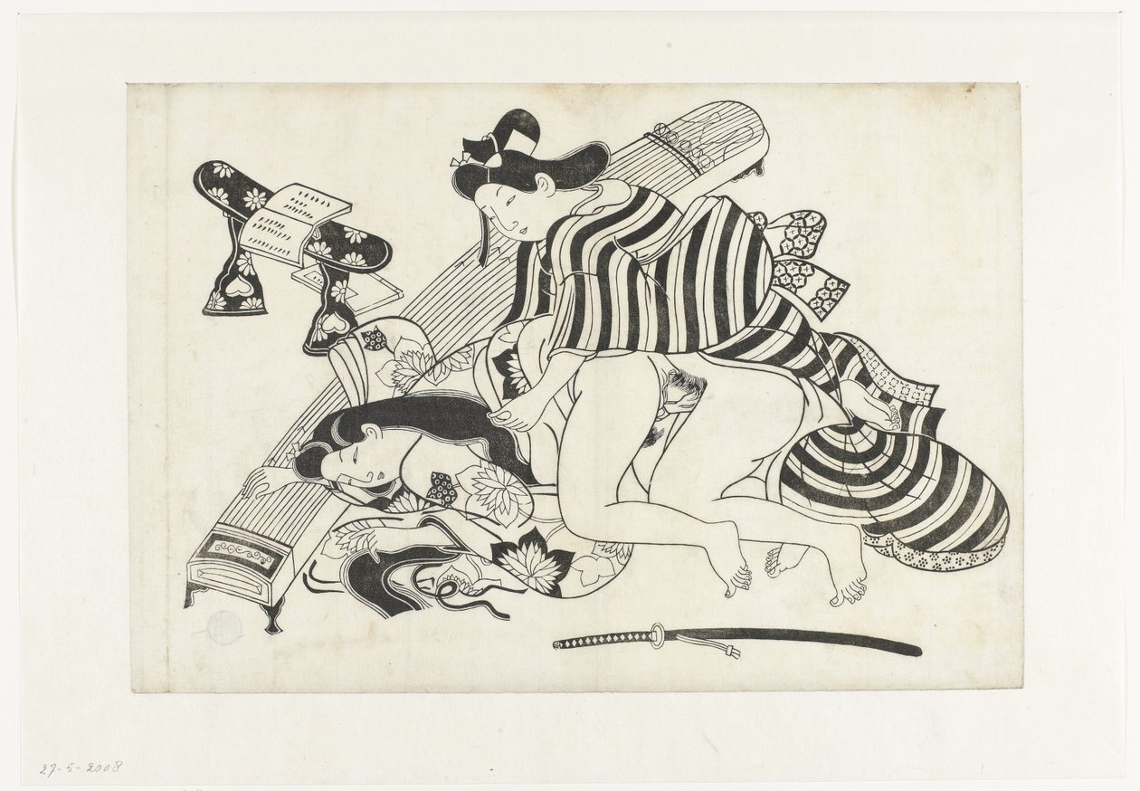 Desempenho erótico de Hishikawa Moroshige (attributed to)