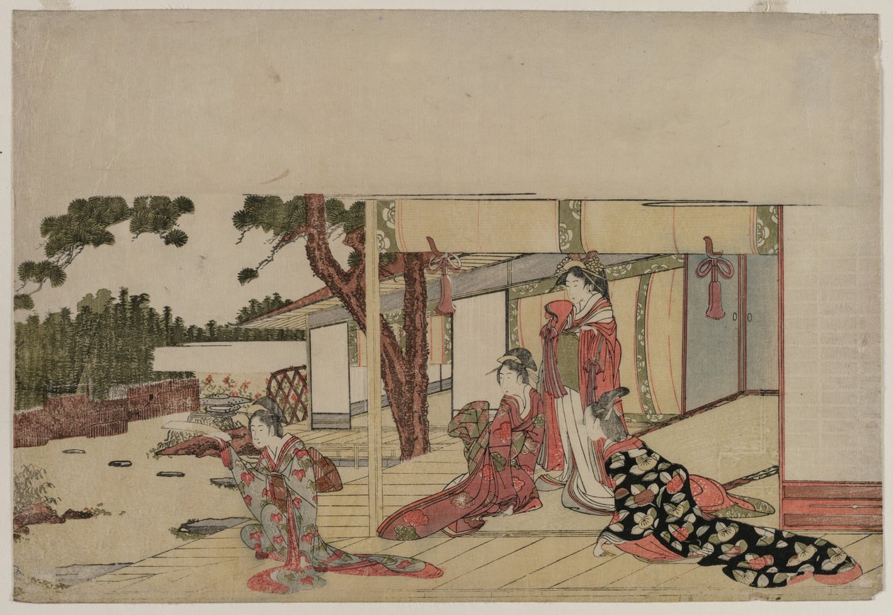 Mulheres na varanda de Hishikawa Sori III