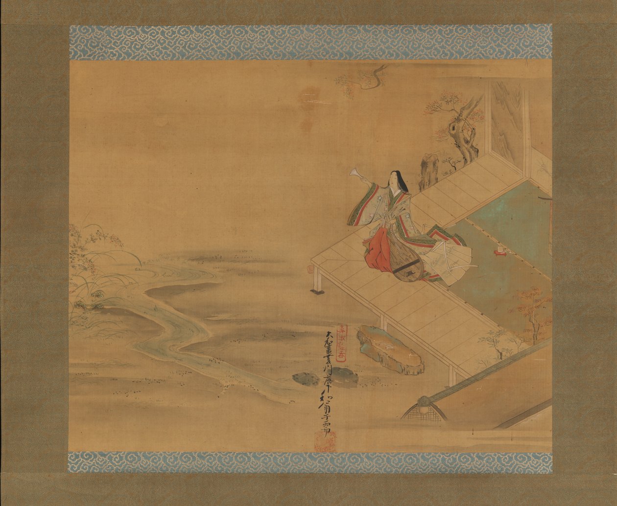 Princesa Ogimi do capítulo Bridge Maiden Hashihime..., início do século XVIII. de Hishikawa Wao