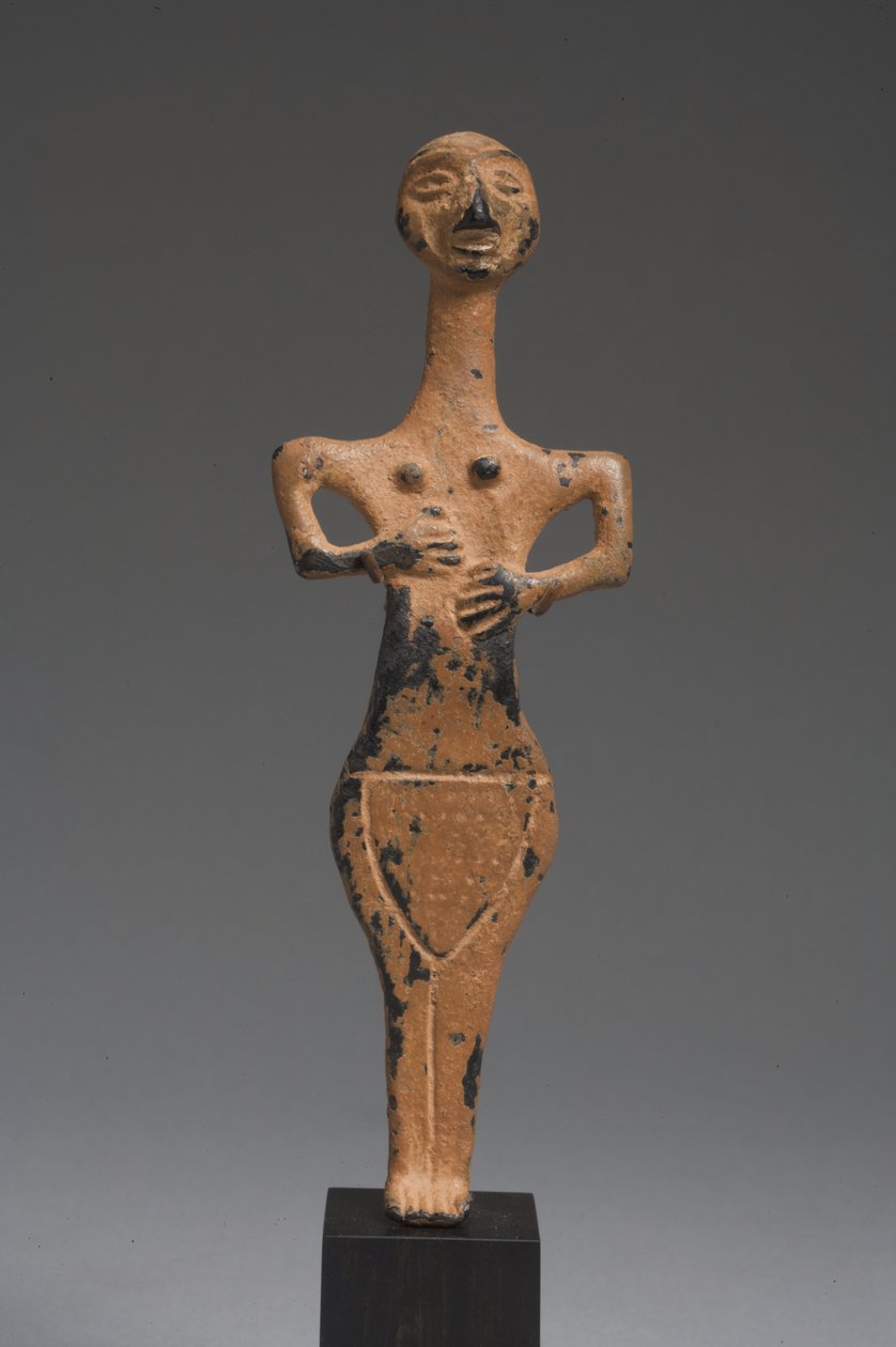 Deusa da fertilidade feminina cananéia (bronze) de Hittite
