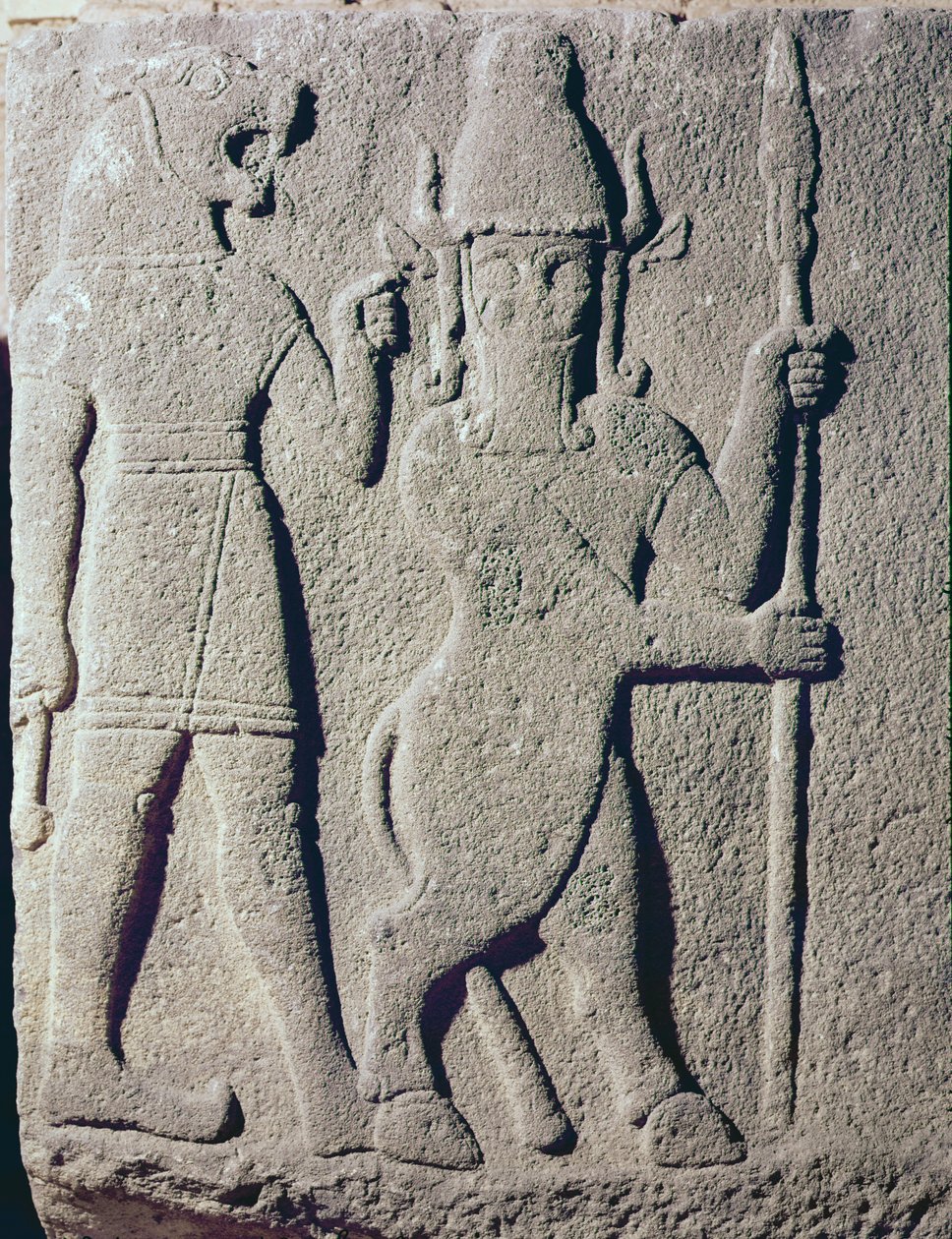O deus hitita Uomi, Karkemish, do século XI a IX de Hittite