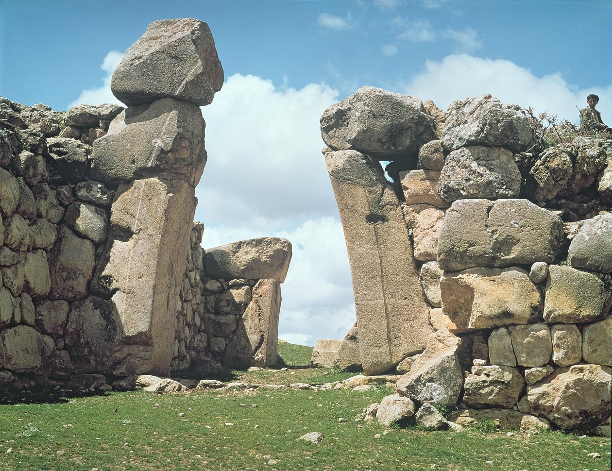 Portão do Rei das muralhas de Hattusas de Hittite