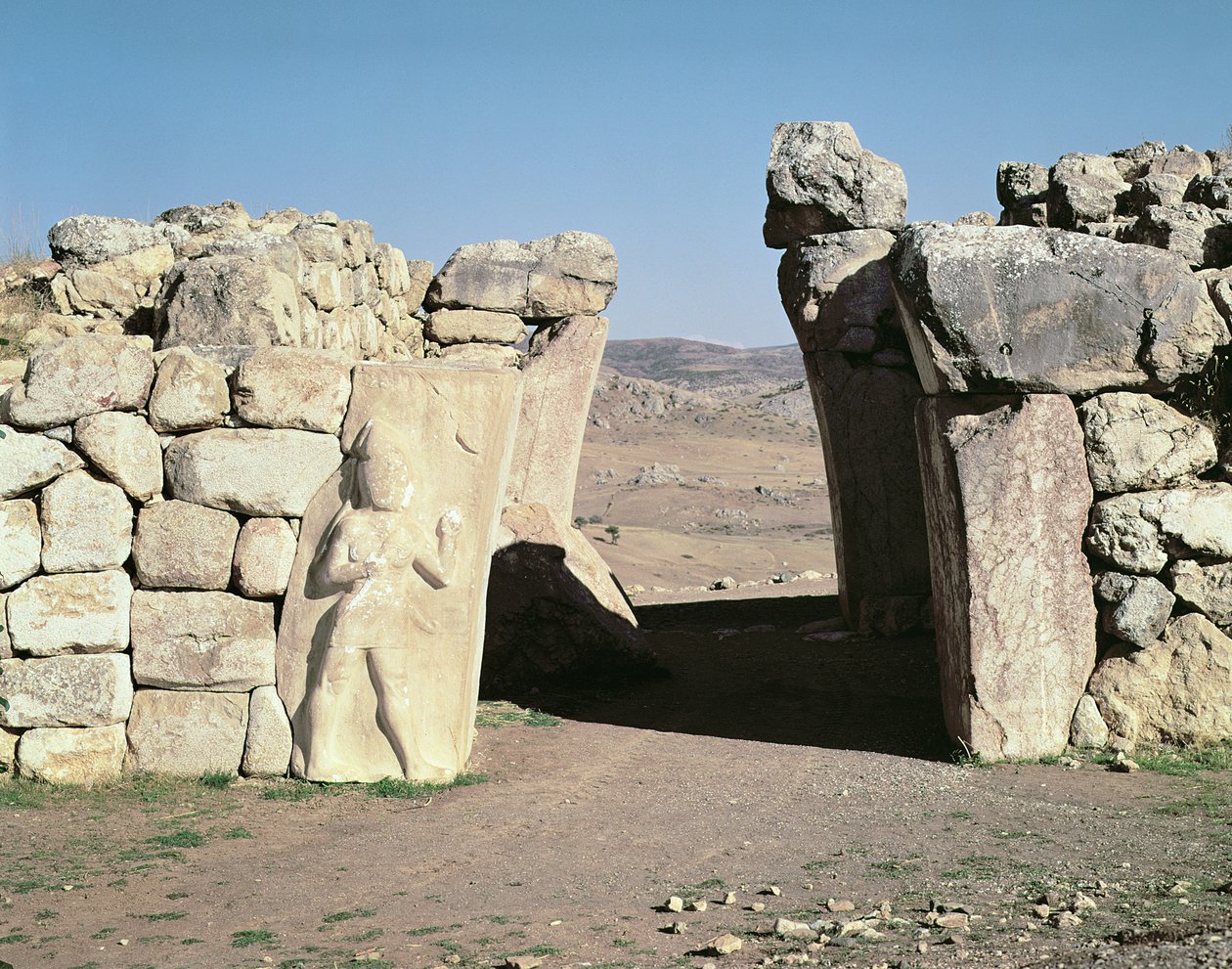 Portão do Rei das muralhas de Hattusas de Hittite
