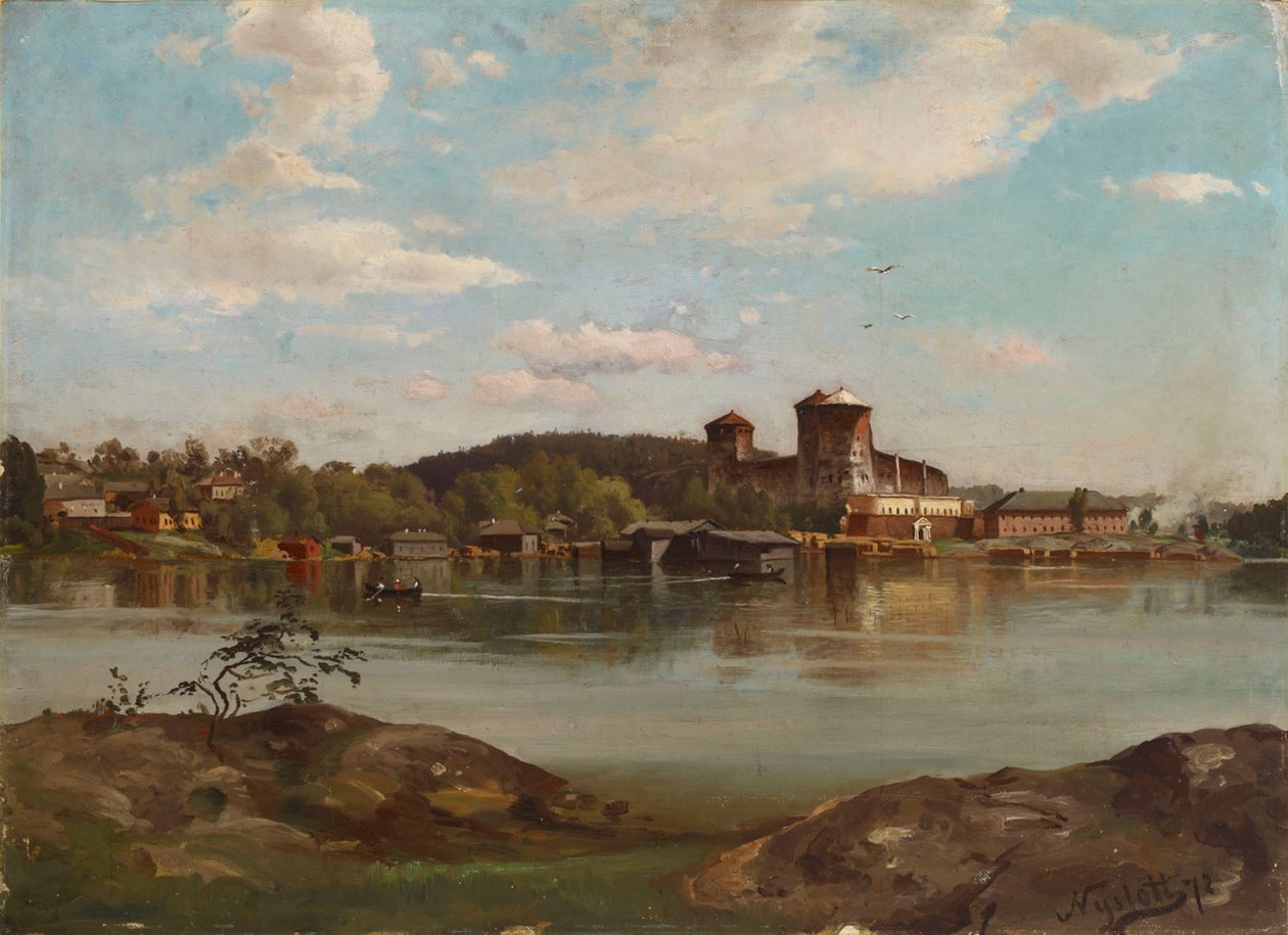 Olavinlinna, esboço de Hjalmar Munsterhjelm