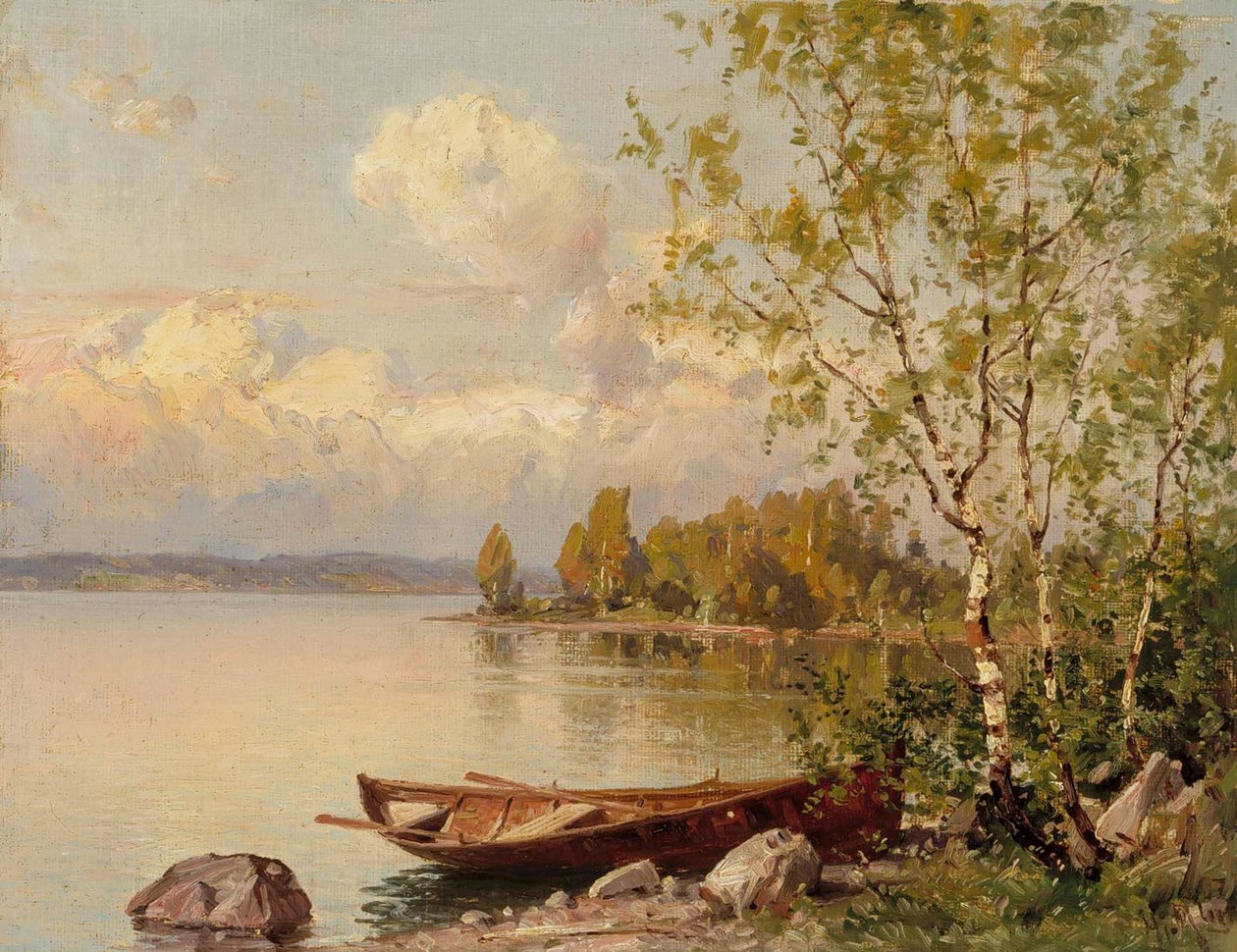 Noite calma de verão, vista de Häme de Hjalmar Munsterhjelm