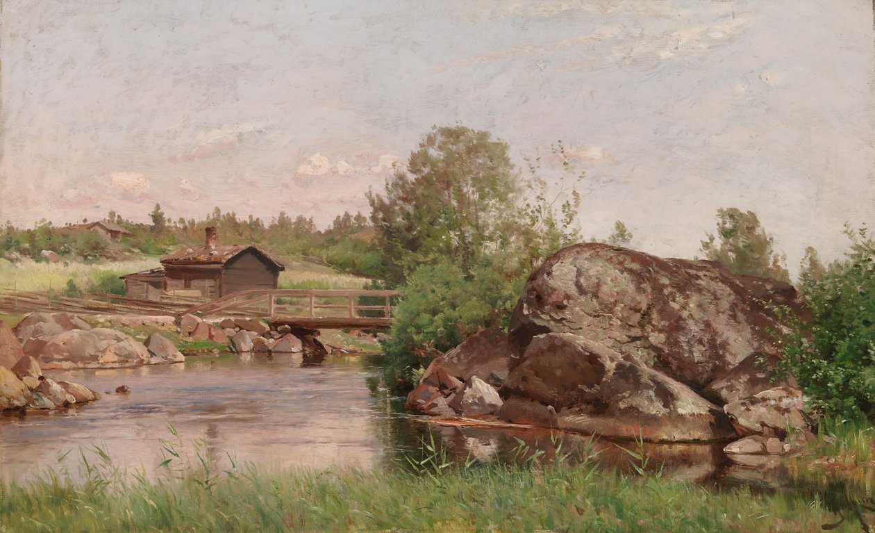 Paisagem do rio de Hjalmar Munsterhjelm