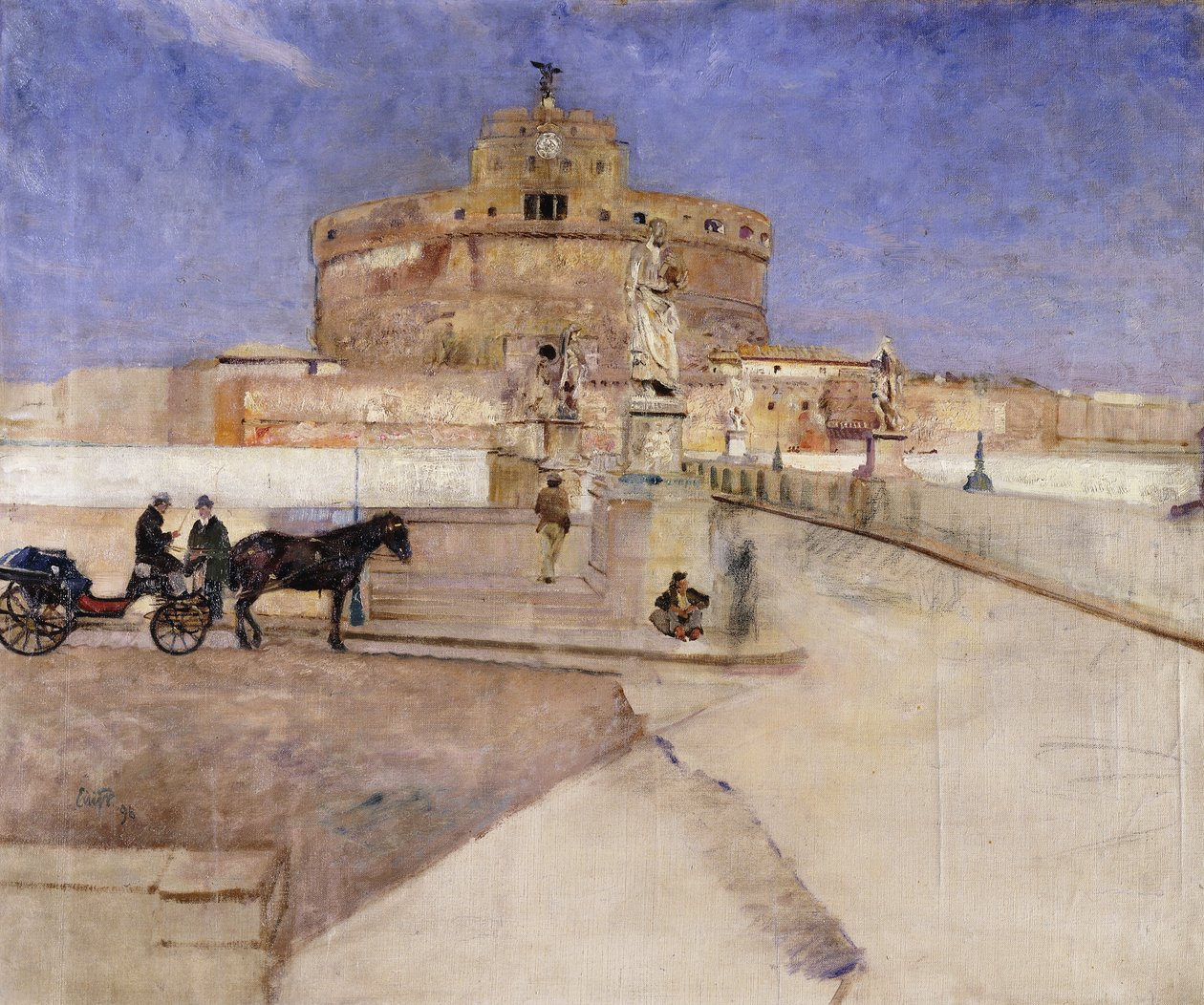 Castello Sant "Angelo, Roma, 1896 de Hjalmer Eilif Emanuel Peterssen