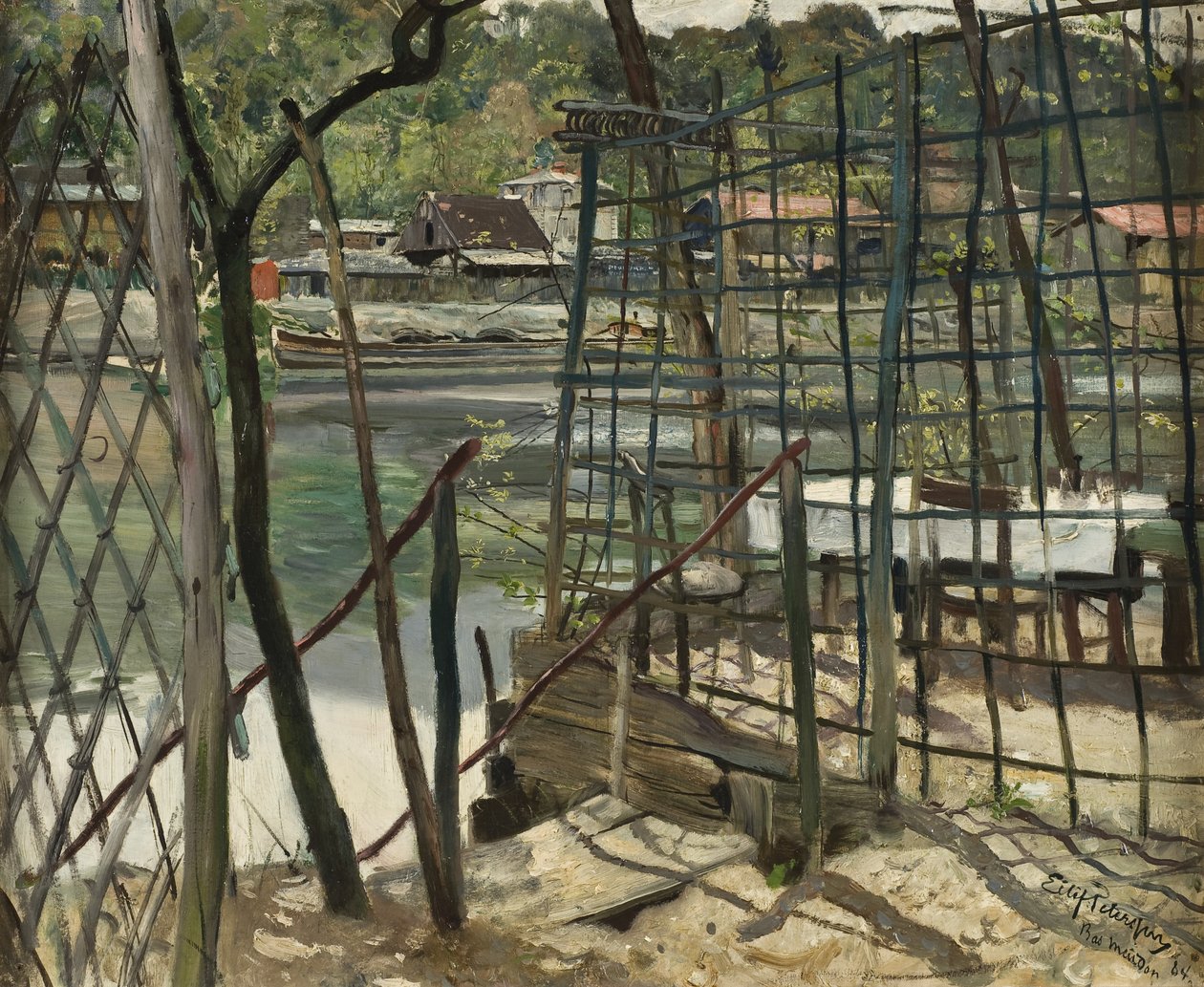 Paisagem de Meudon, França, 1884 de Hjalmer Eilif Emanuel Peterssen