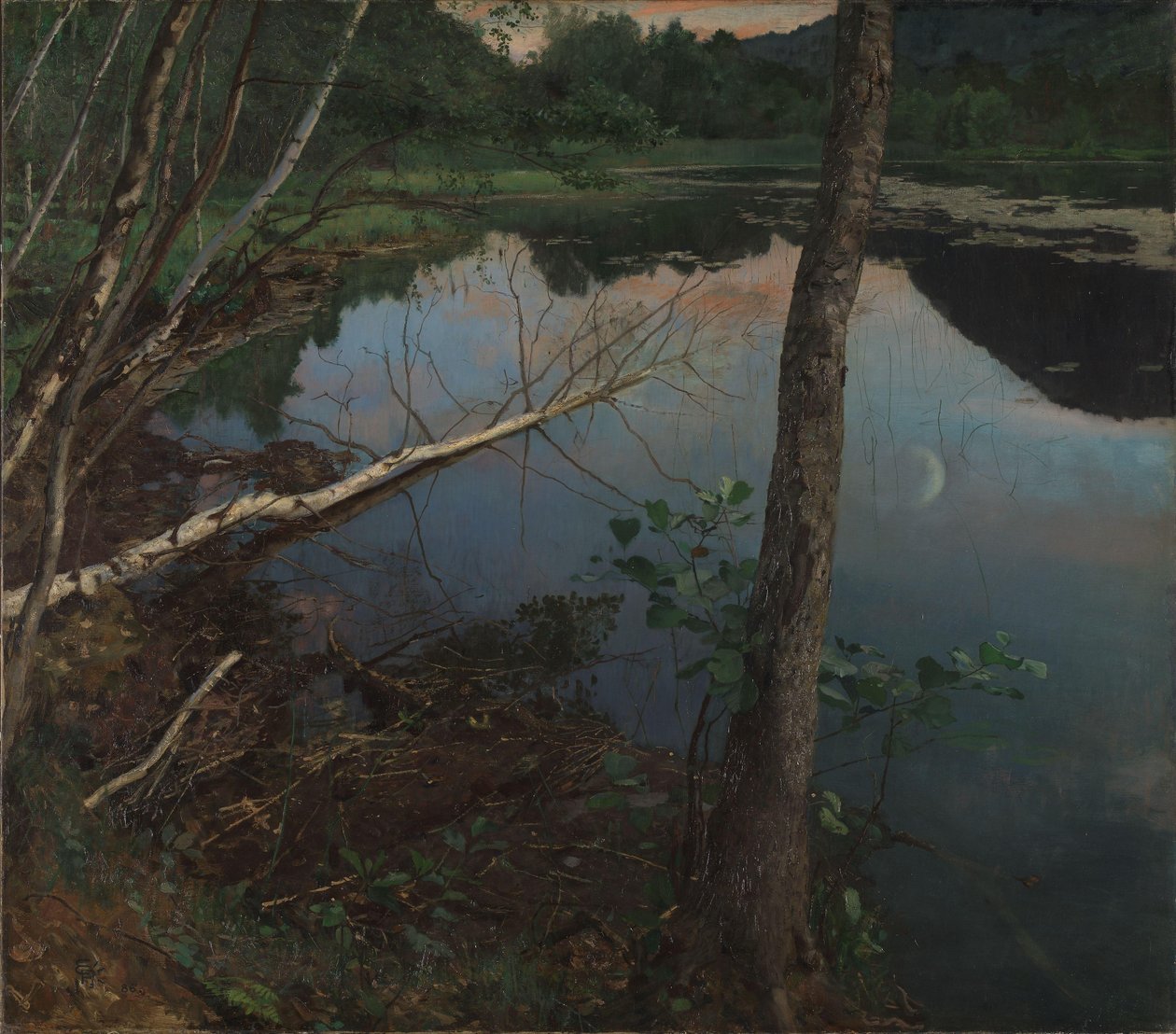 Noite de Verão de Hjalmer Eilif Emanuel Peterssen