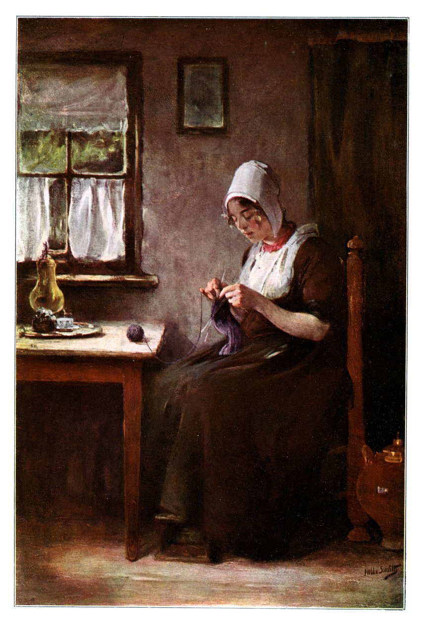 Pescadora de tricô, 1901. de Hobbe Smith