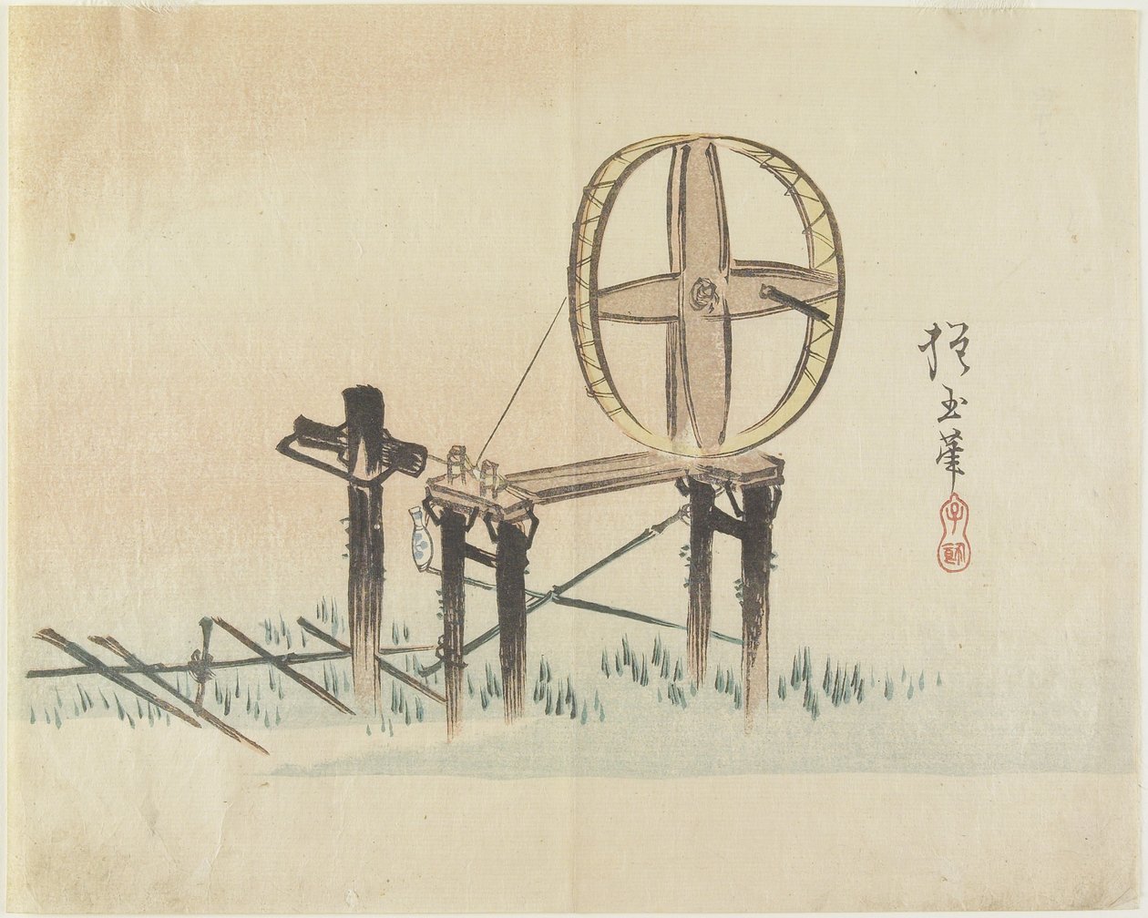 (Roda de fiar), c. 1830 de Hogyoku