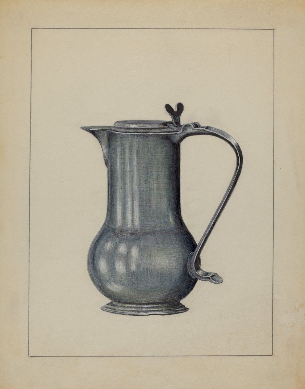 Cafeteira de estanho, 1936. de Holger Hansen