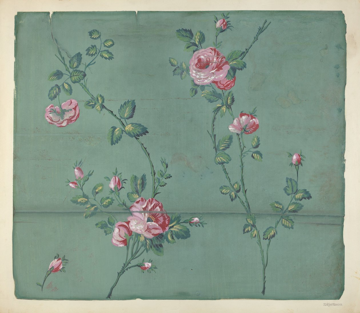 Papel de parede, c. 1939. de Holger Hansen