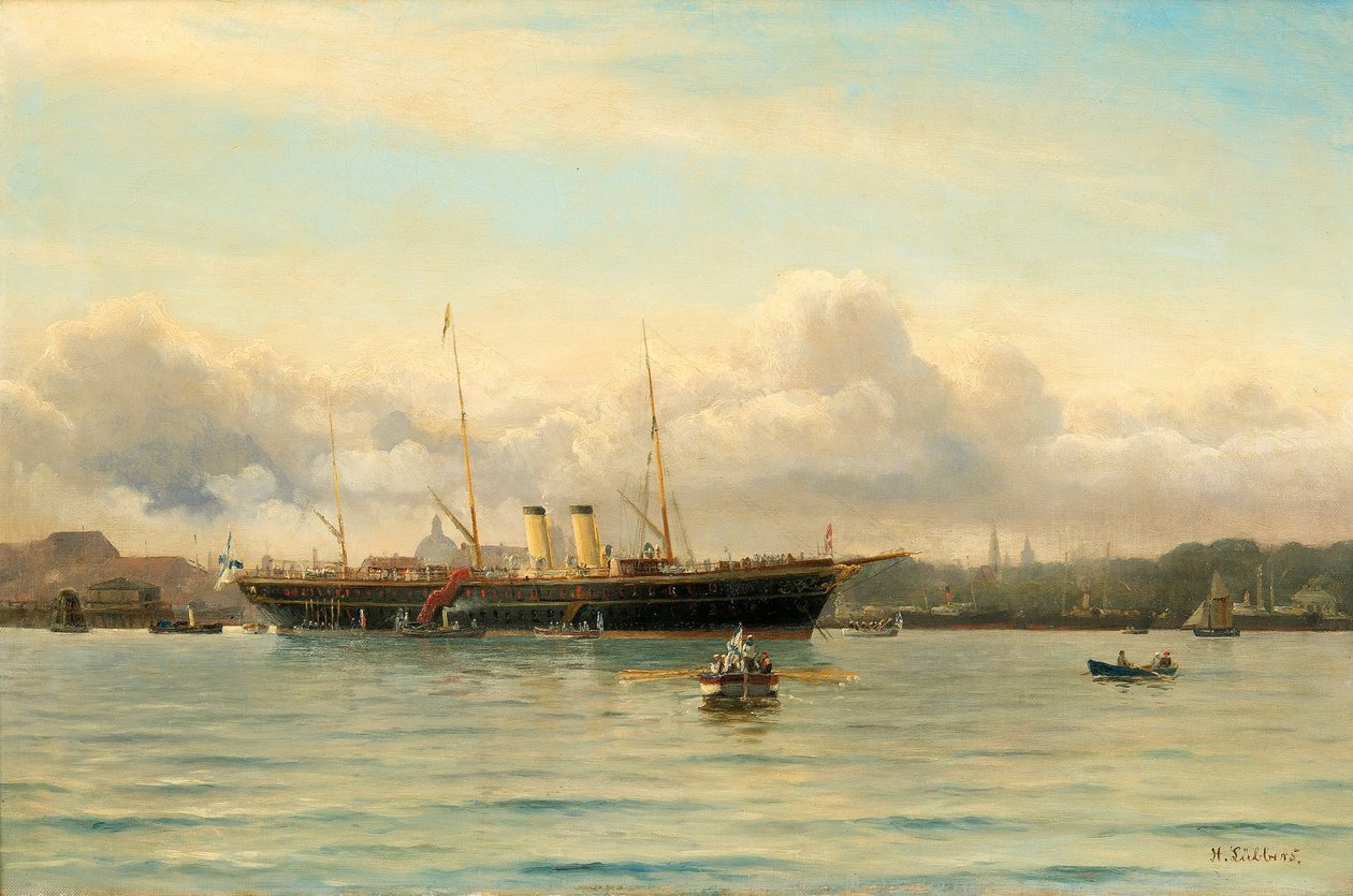 Imperial Yacht Polestar no porto de Copenhaga de Holger Peter Svane Lübbers