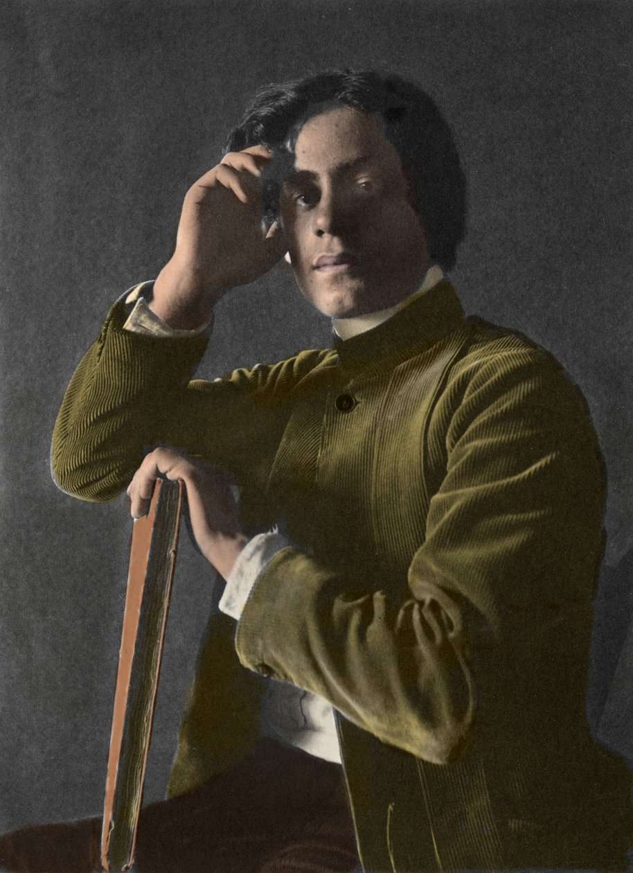 Retrato de Gibran Khalil Gibran - 1833-1931 - foto de F. Holland Day (1864-1933) - de Holland Fred Day