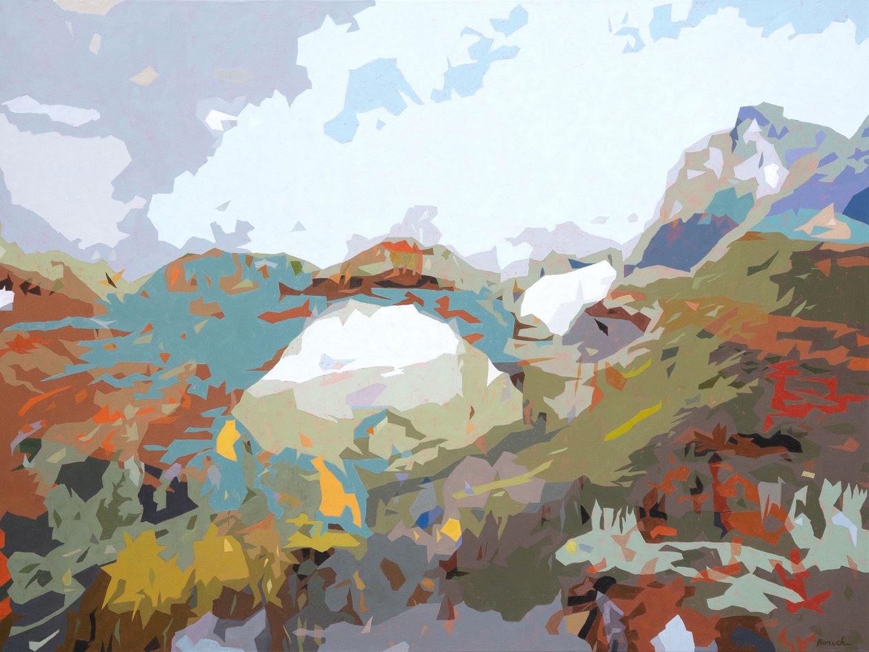 Paisagem Obscura - 12, 2024 (óleo sobre tela) de Holly Boruck