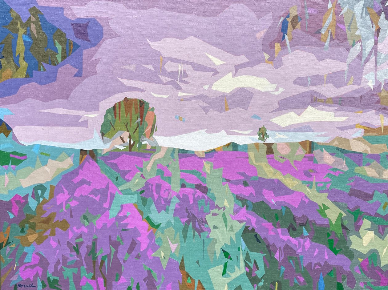 Paisagem Obscura - 6, 2024 (óleo sobre linho) de Holly Boruck