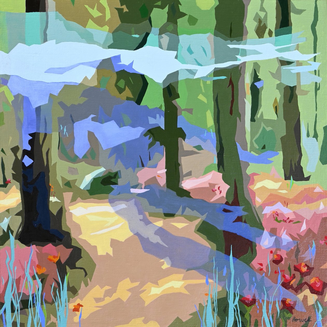 Paisagem Obscura - 9, 2024 (óleo sobre linho) de Holly Boruck