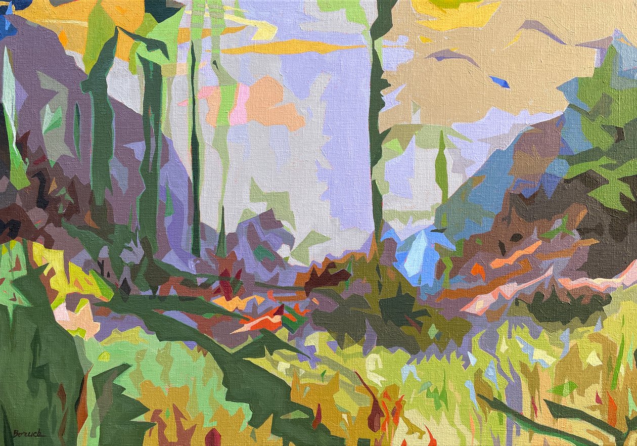 Landscape Obscura #2, 2023 (óleo sobre linho) de Holly Boruck