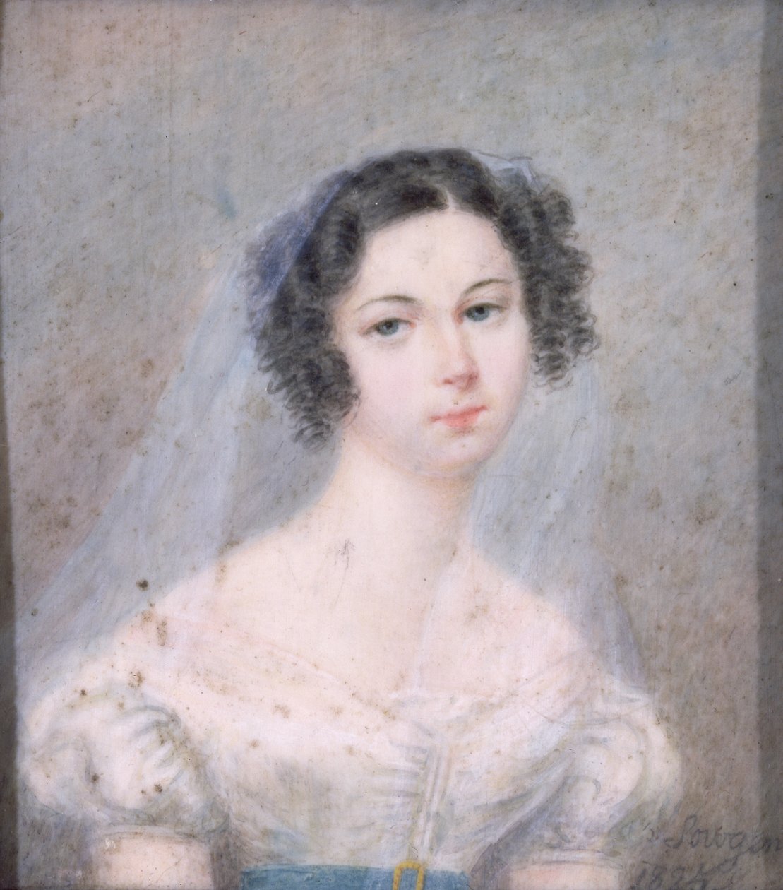 Miniatura de Evelina Hanska (1801-82) 1825 (wc) de Holz von Sowgen