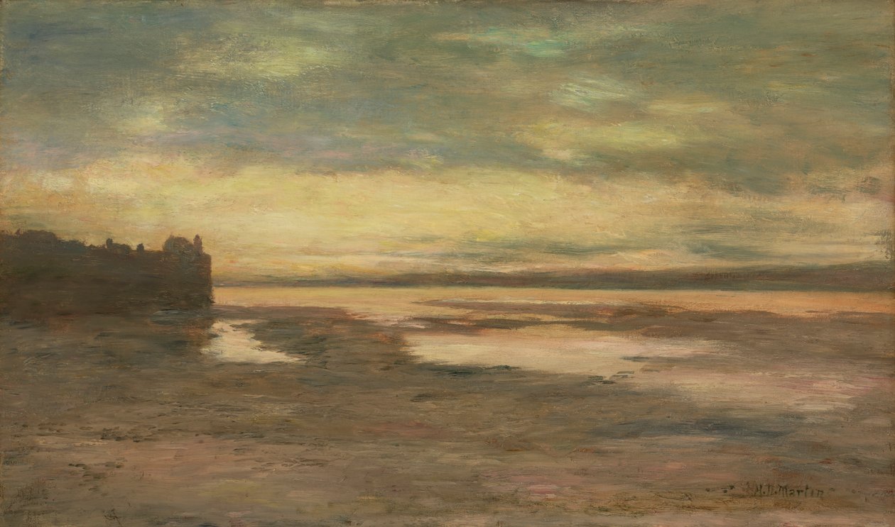 Noite no Tamisa, ca. 1876. de Homer Dodge Martin
