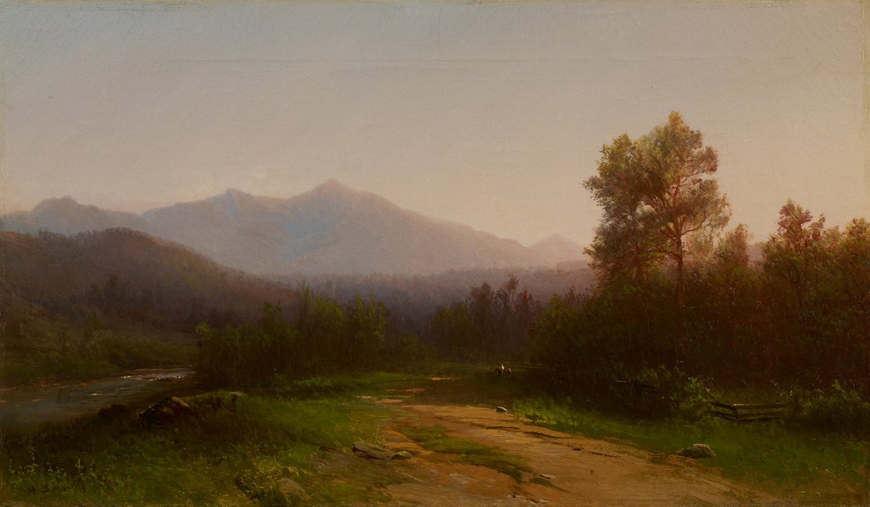 Paisagem do Rio Hudson, c.1860-5 de Homer Dodge Martin