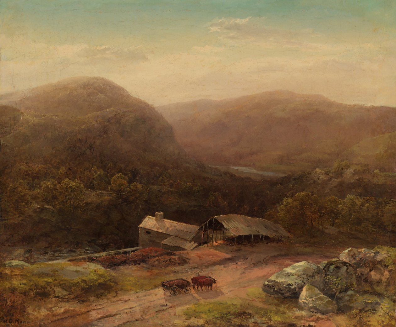 No vale Housatonic, final da década de 1850. de Homer Dodge Martin