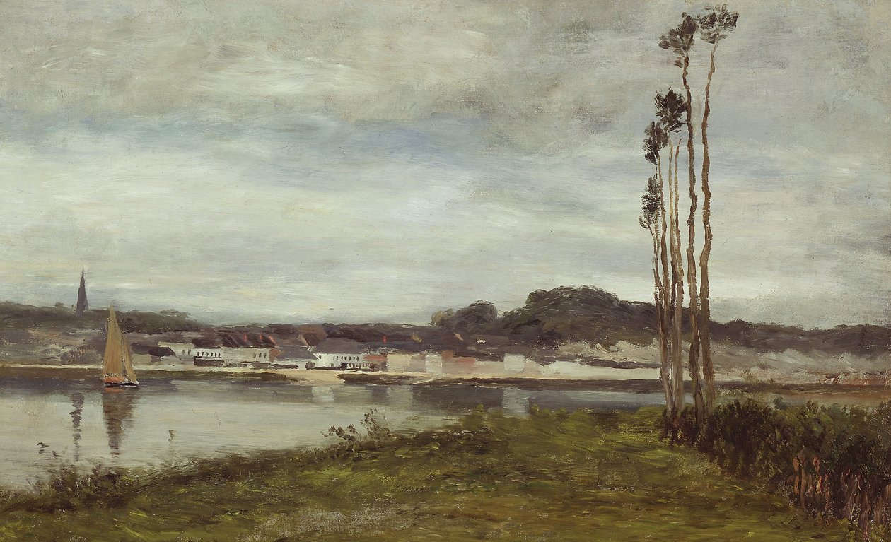 No Sena, c.1895 (óleo sobre tela) de Homer Dodge Martin