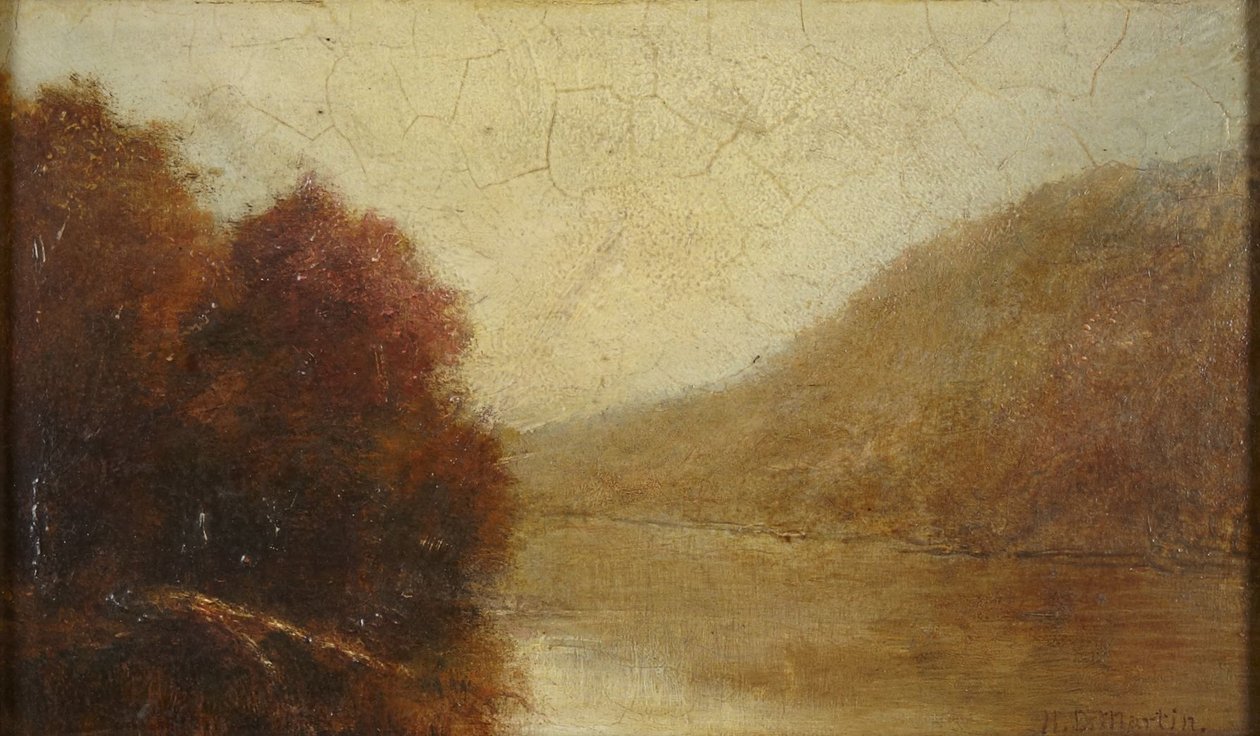 Cena fluvial, outono de Homer Dodge Martin