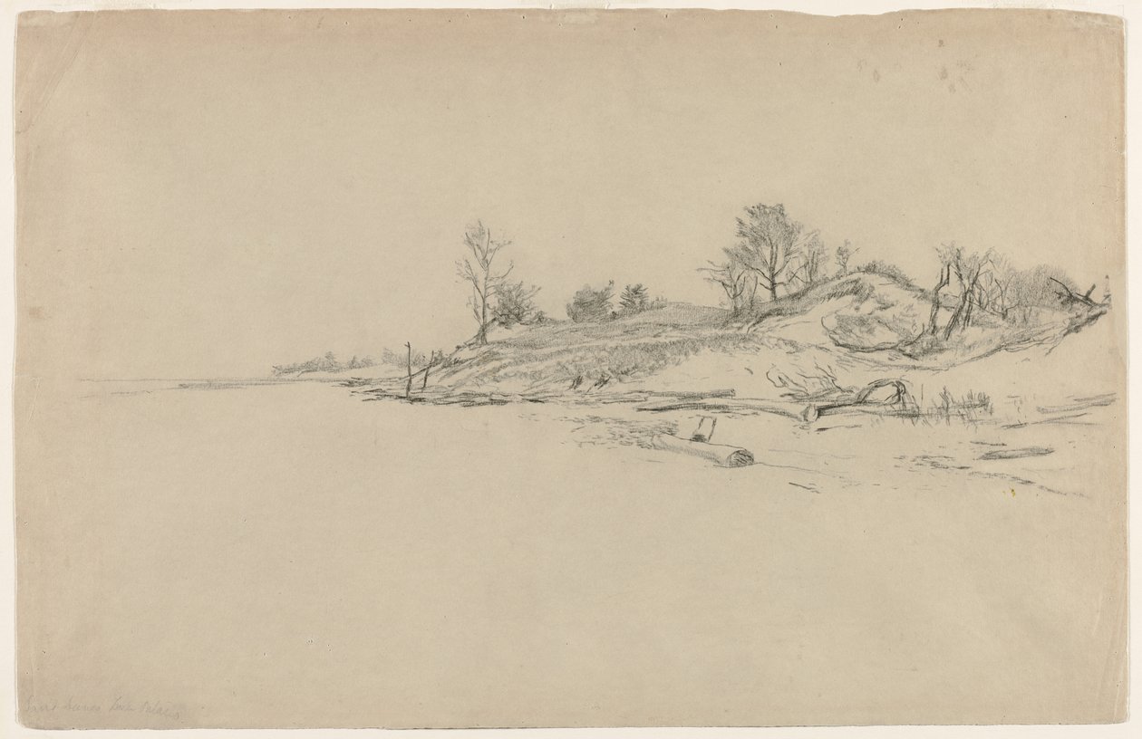 Dunas de areia, Lago Ontário, c. 1874 de Homer Dodge Martin
