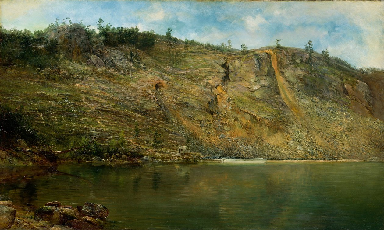 A mina de ferro, Port Henry, Nova Iorque de Homer Dodge Martin
