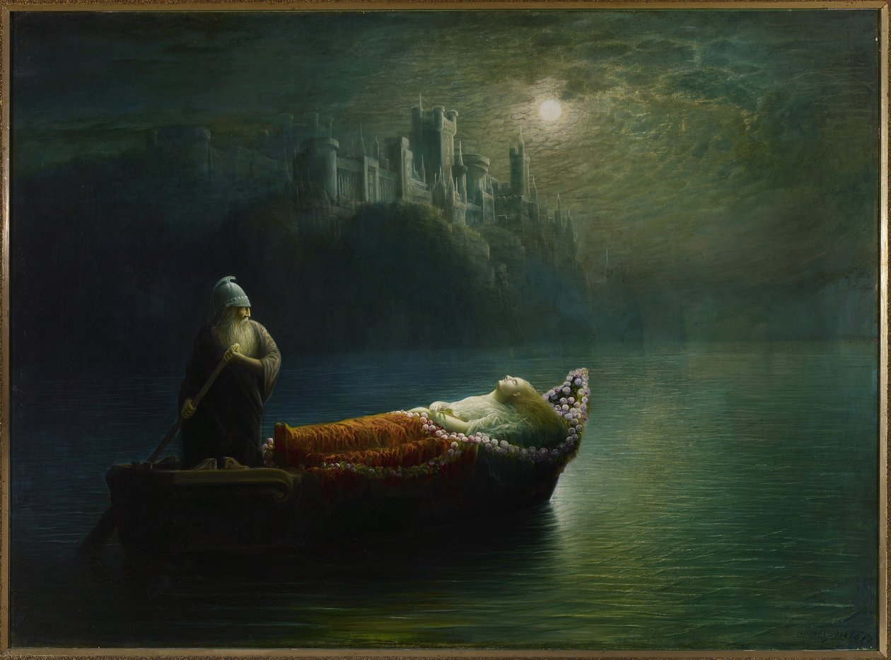 A morte de Elaine, 1877 de Homer Watson