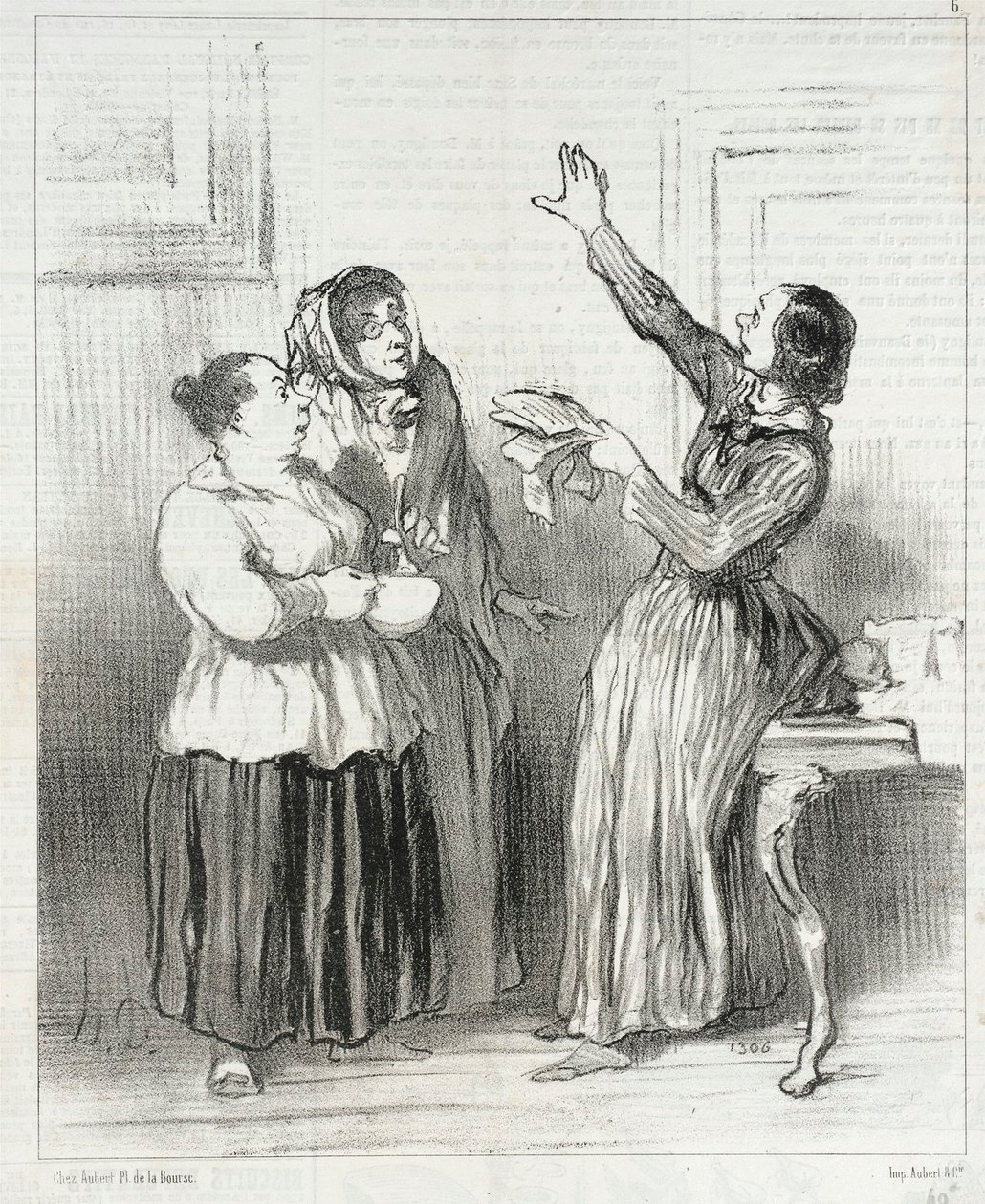 ... o que é a mulher hoje na sociedade de Honoré Daumier