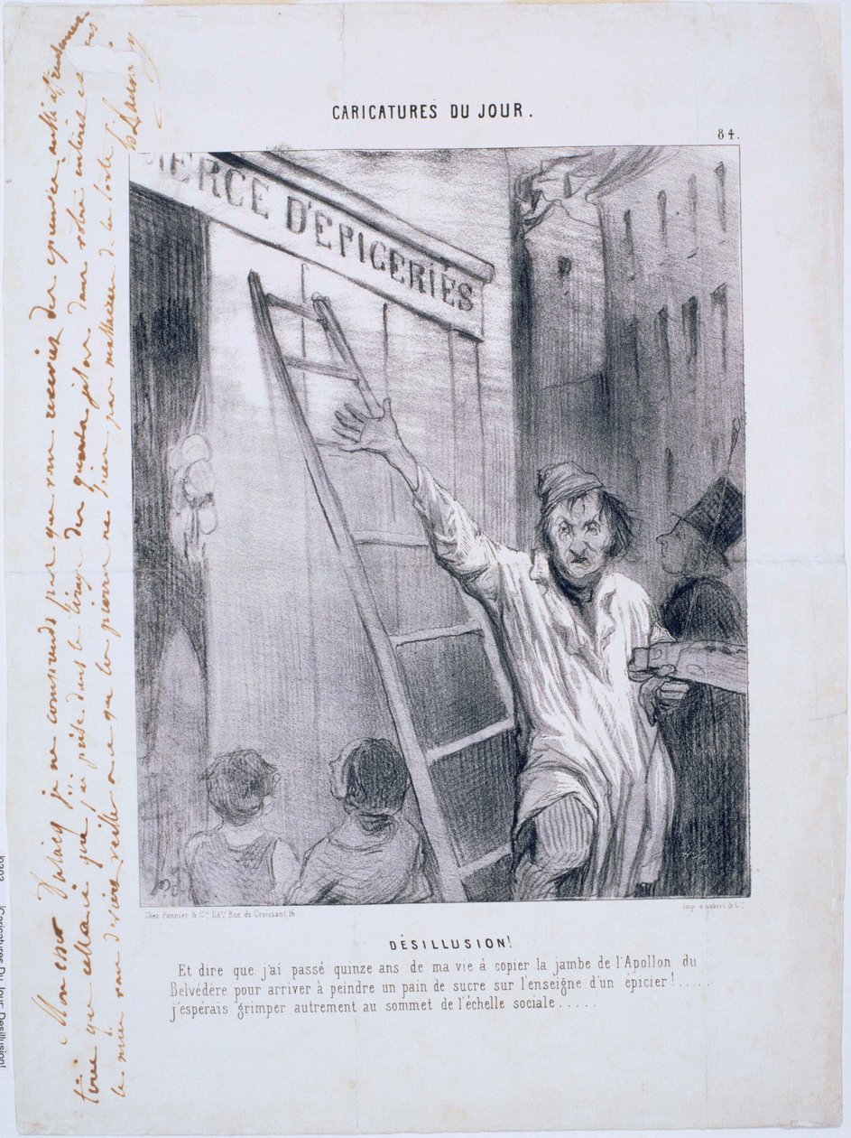 Caricaturas do Dia - Desilusão! de Honoré Daumier