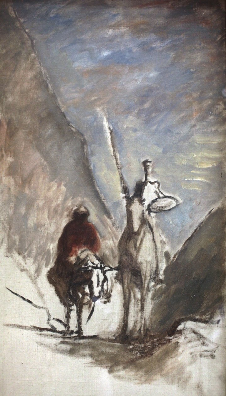 Don Quixotte e a Mula Morta de Honoré Daumier