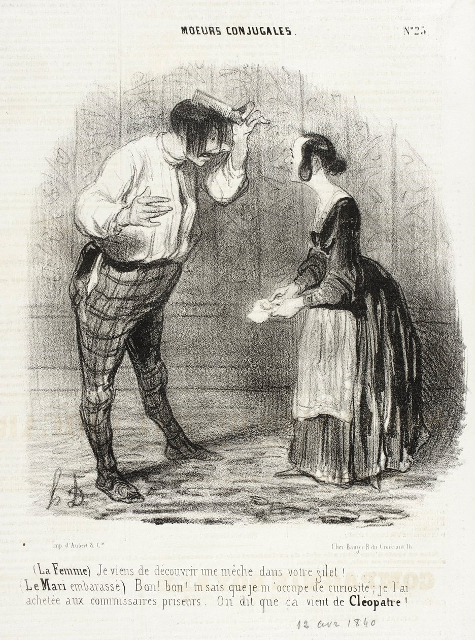 Acabei de descobrir um pavio no seu colete de Honoré Daumier