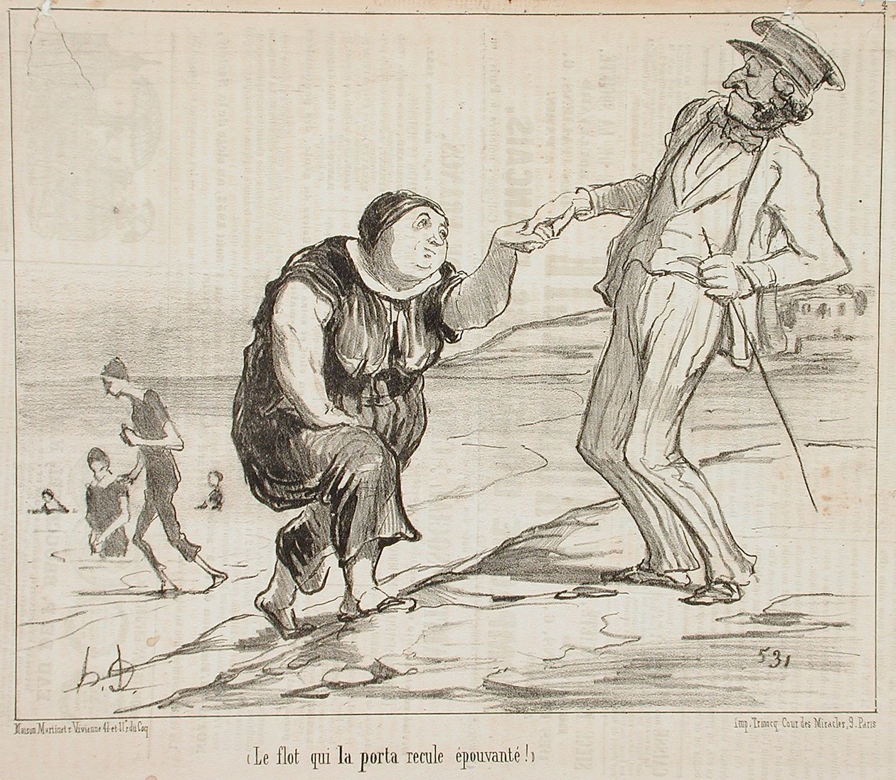 O Flot que o transportou de Honoré Daumier