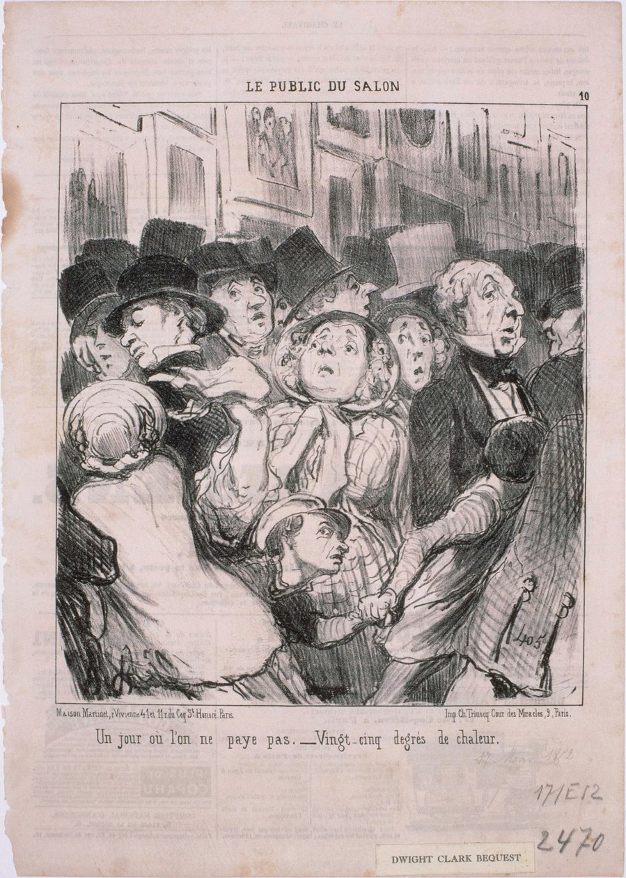 The Fair Public - Um dia em que você não paga ... de Honoré Daumier