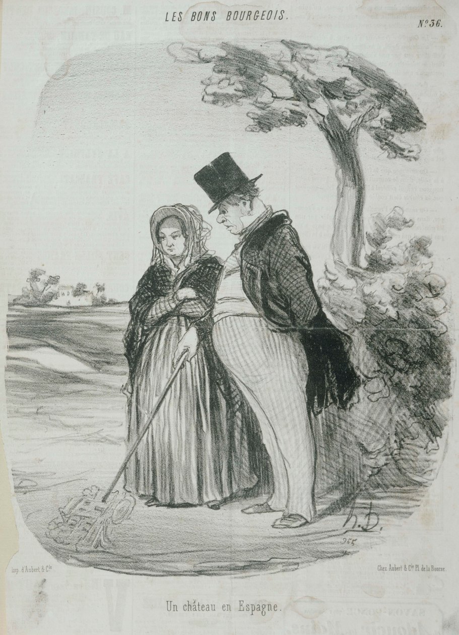 O Bom Burguesia - Um Castelo na Espanha de Honoré Daumier