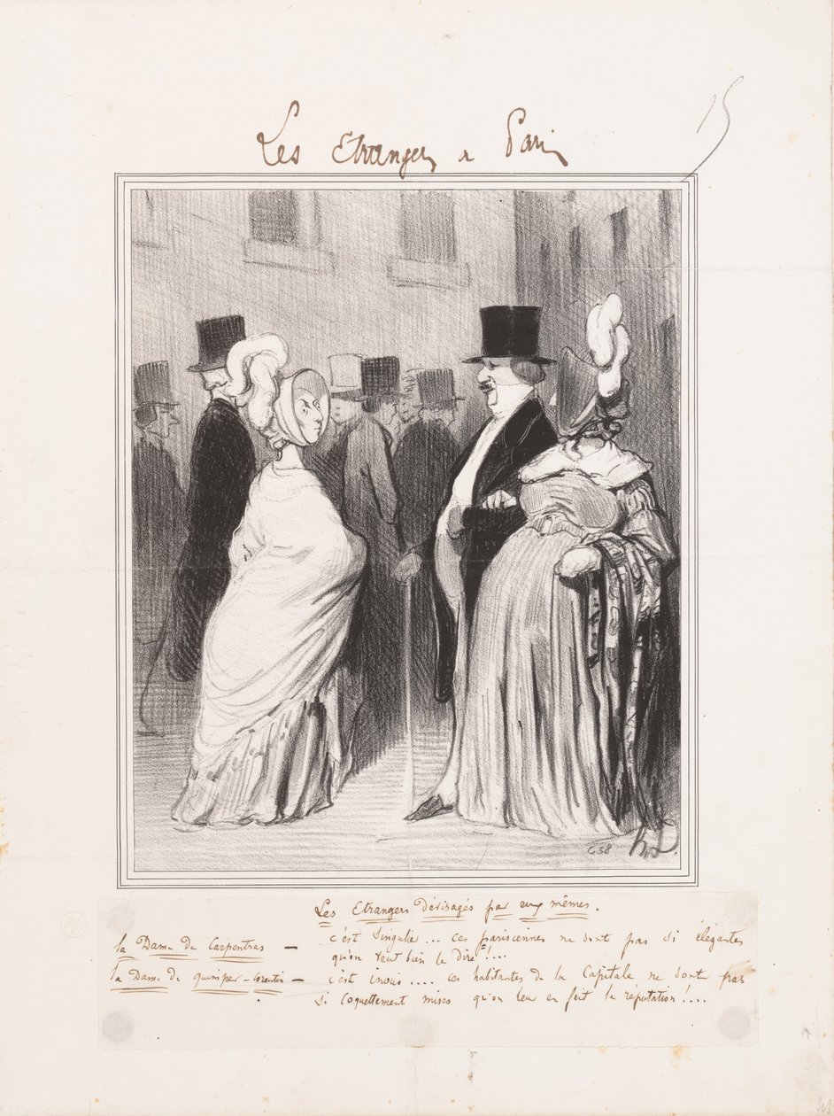 Estrangeiros se olhavam de Honoré Daumier