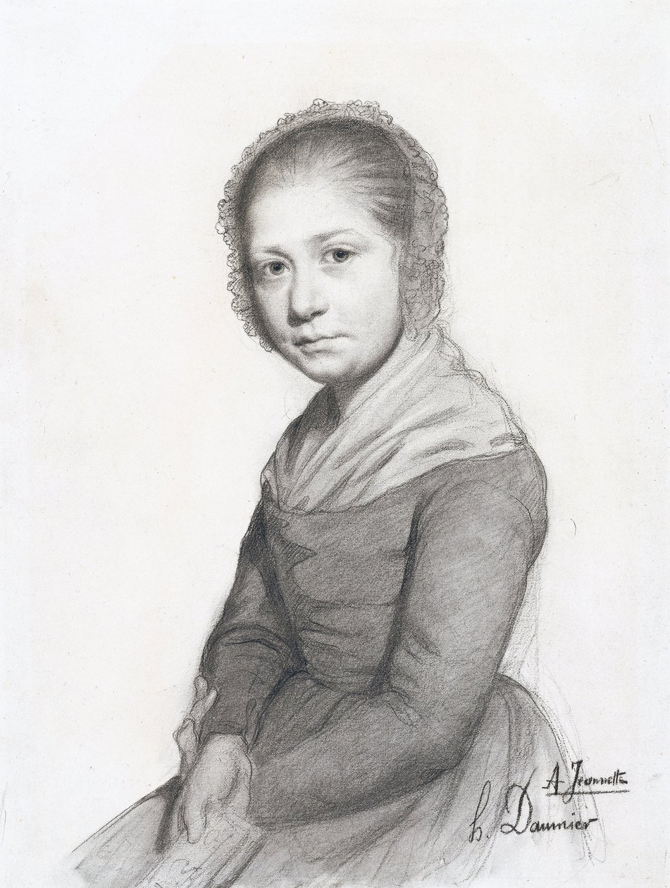 Retrato de uma menina (Jeannette), c. 1830 de Honoré Daumier