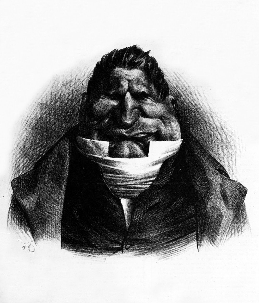 Pot-de-Naz, caricatura de &39;Le Charivari&39;, 2 de maio de 1833 de Honoré Daumier