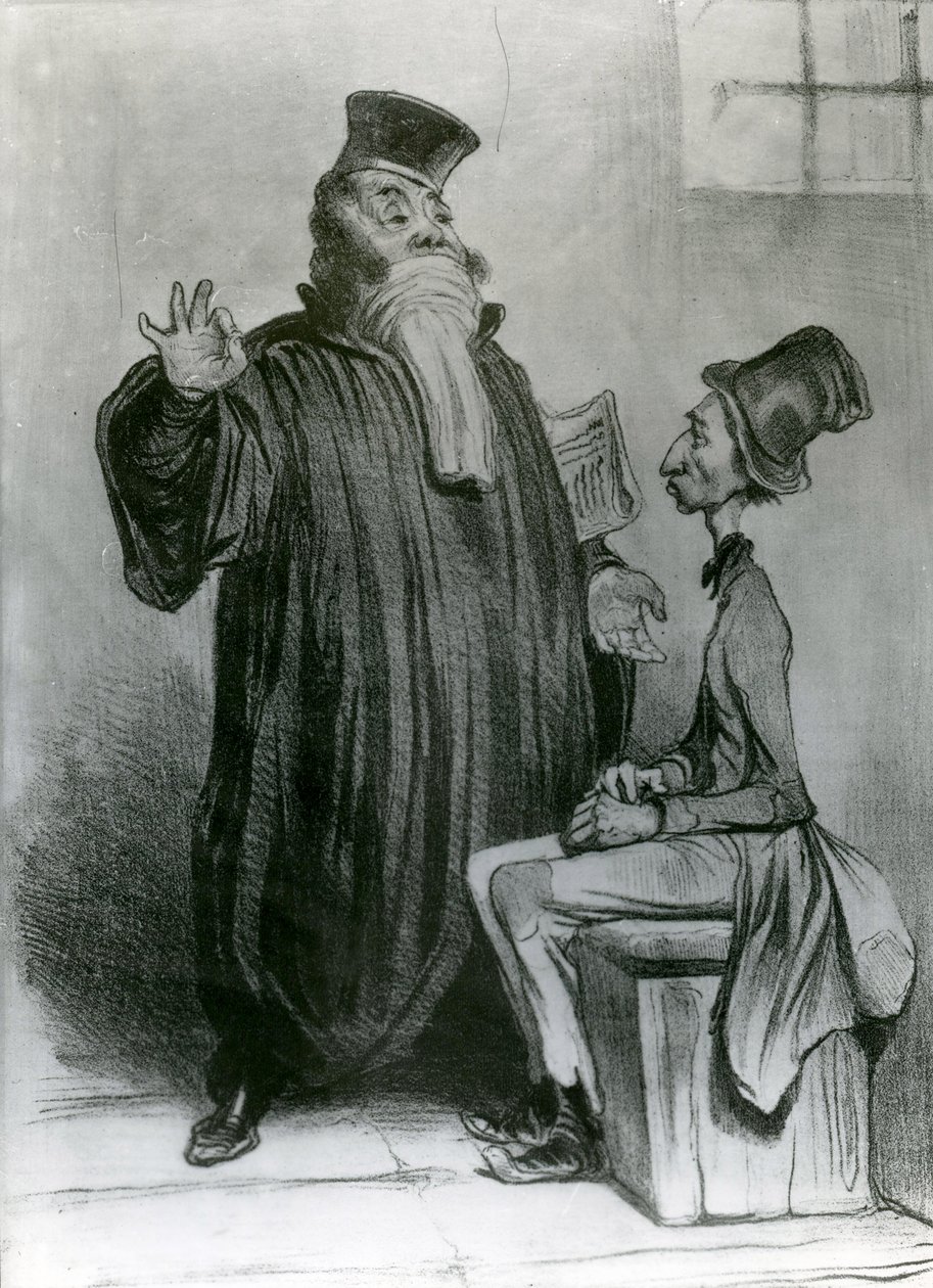 Robert-Macaire Lawyer, 1836 (litografia) de Honoré Daumier